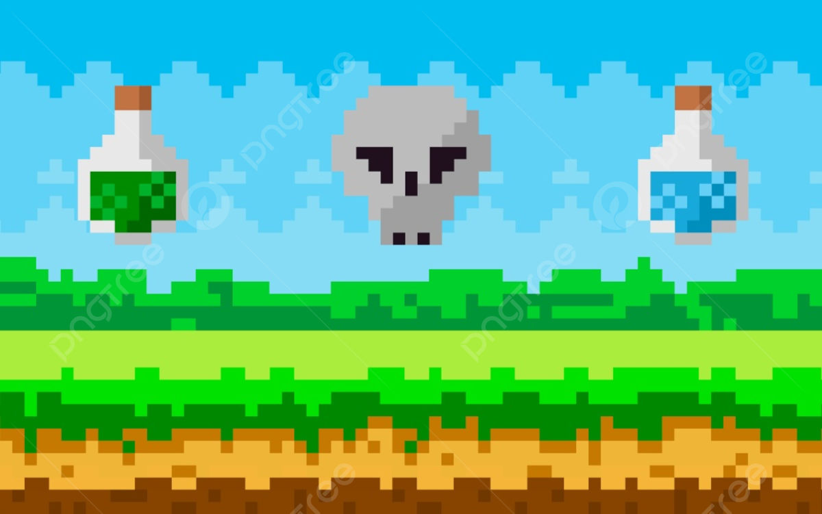 Pixel Game Background