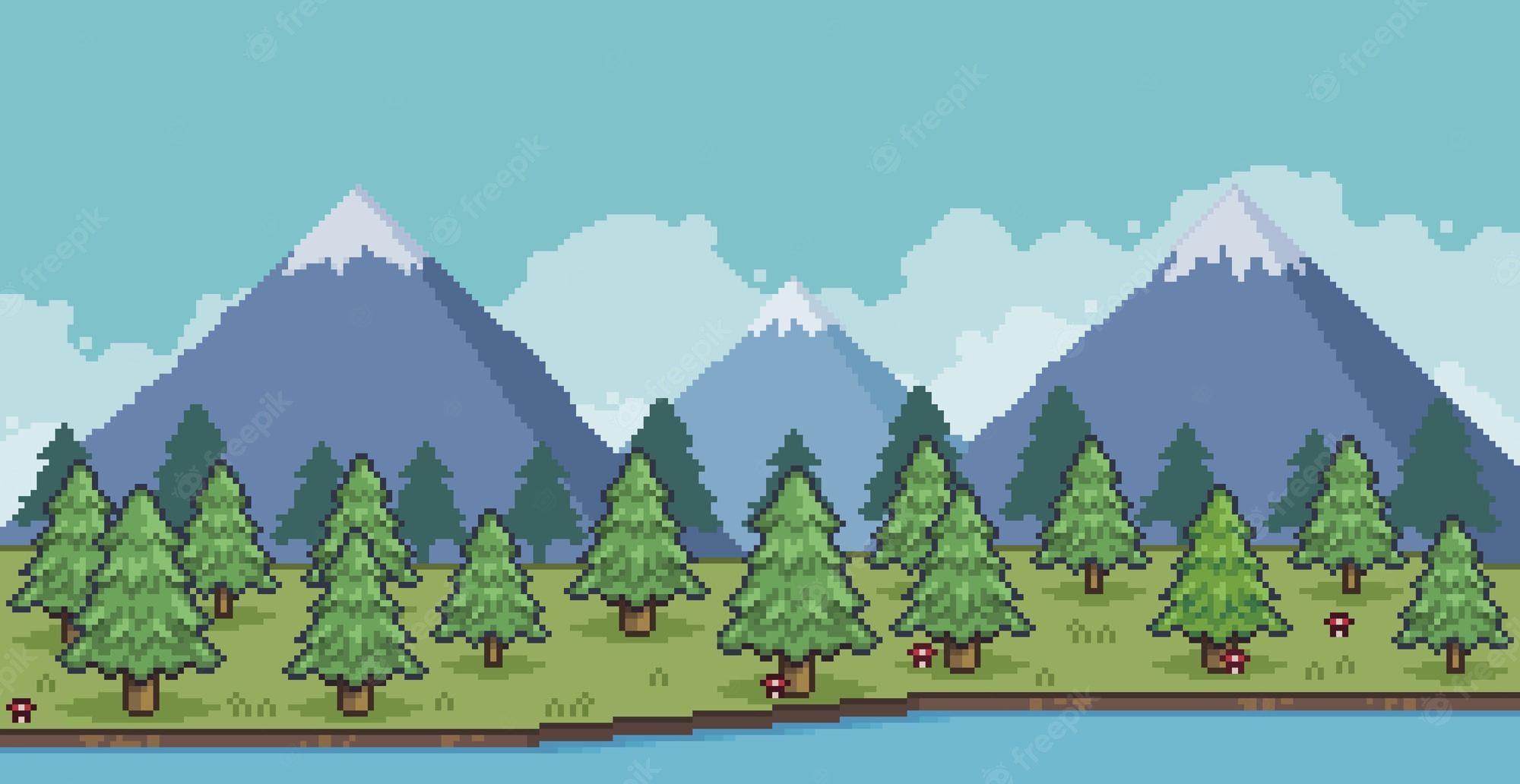 Pixel Scenery Background