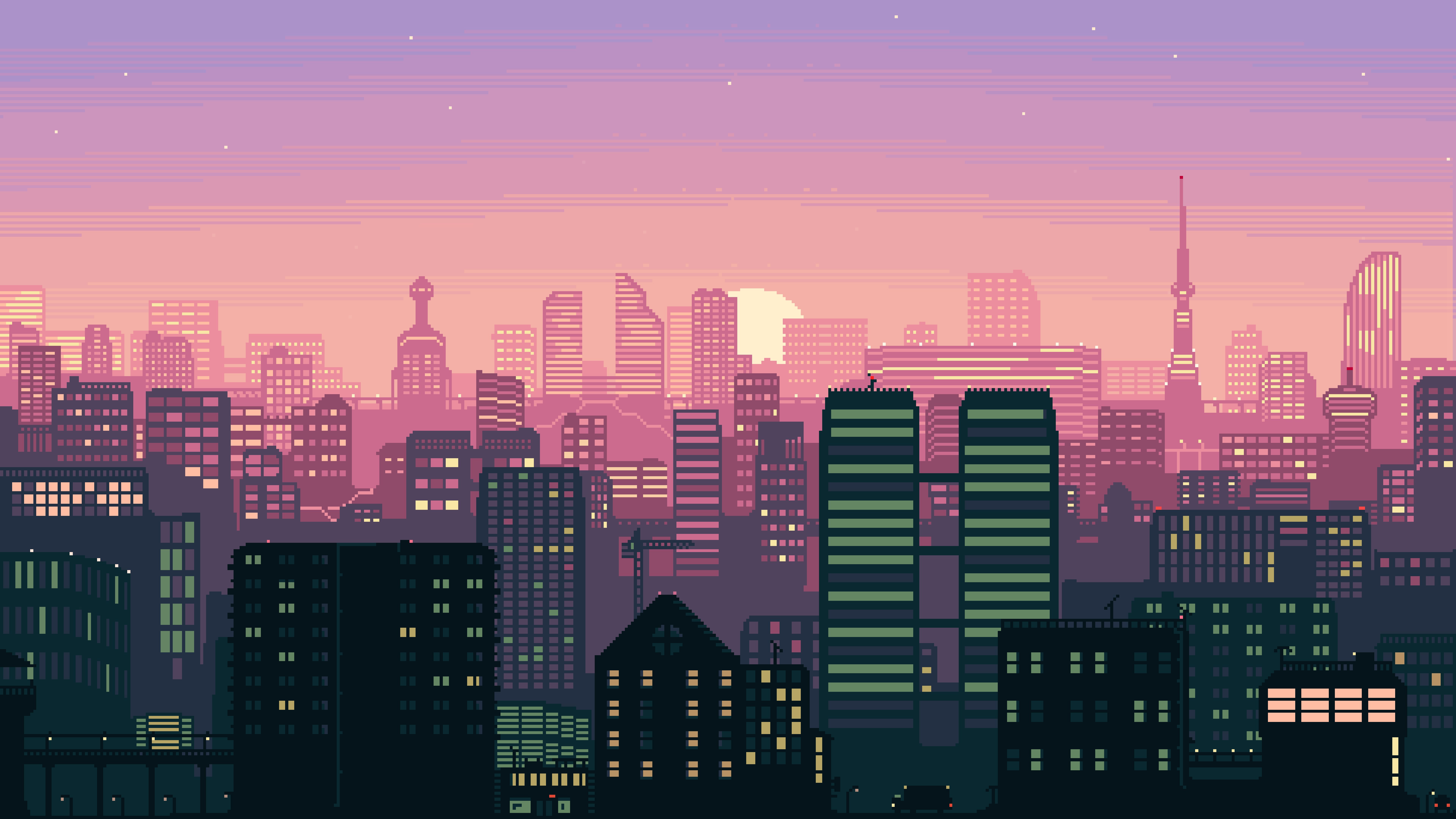 Pixel Scenery Background