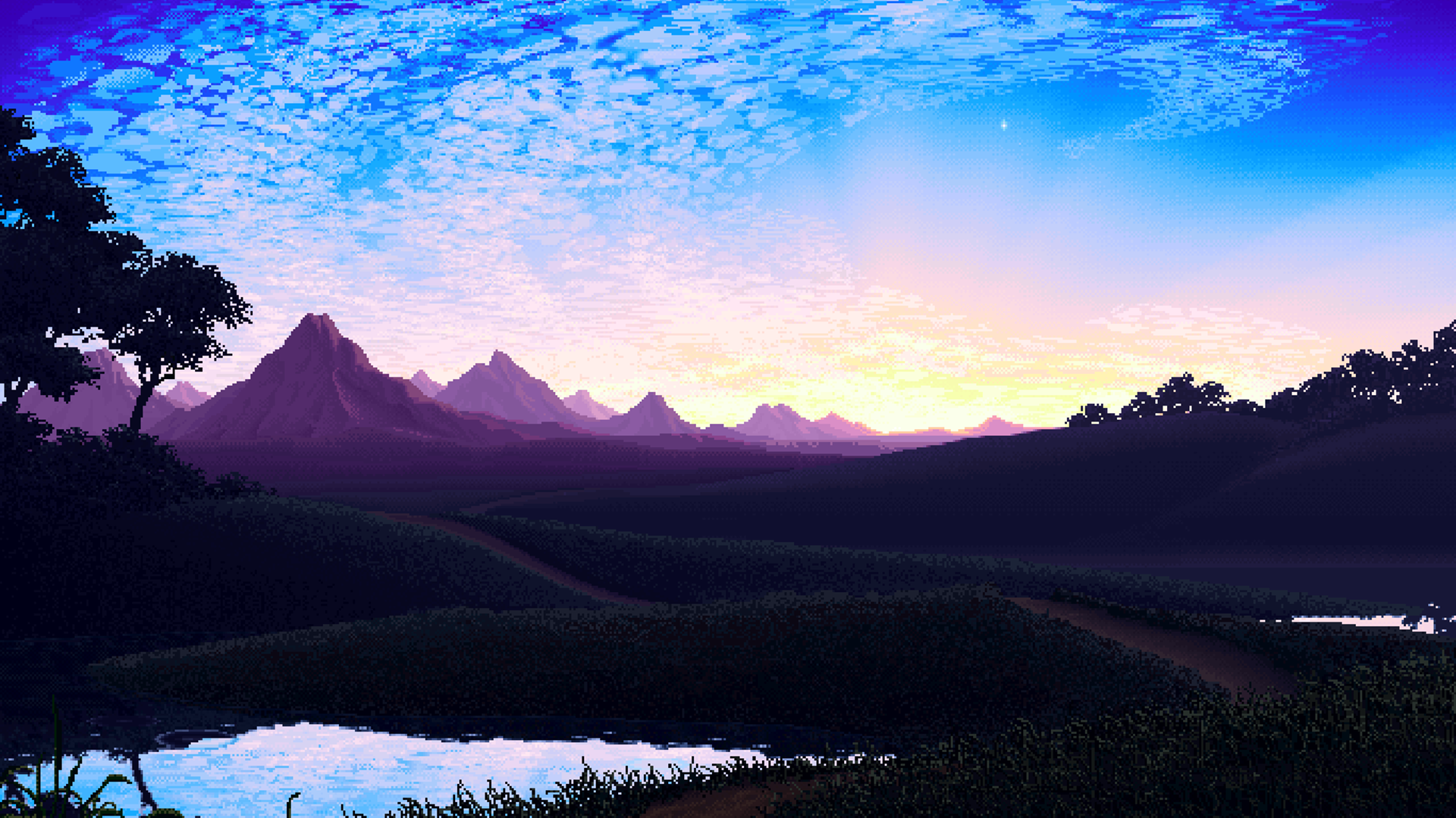 Pixel Scenery Background