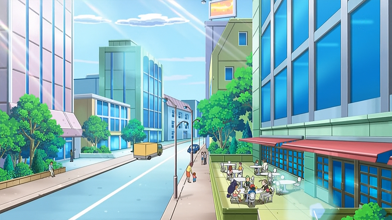 Pokemon City Background