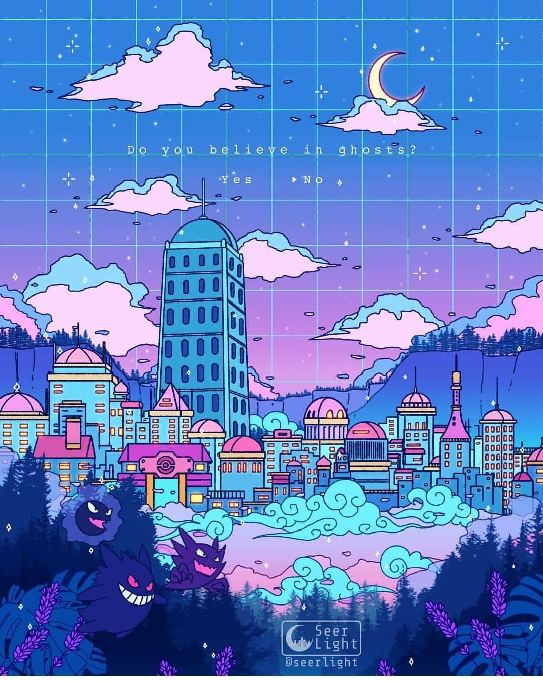 Pokemon City Background