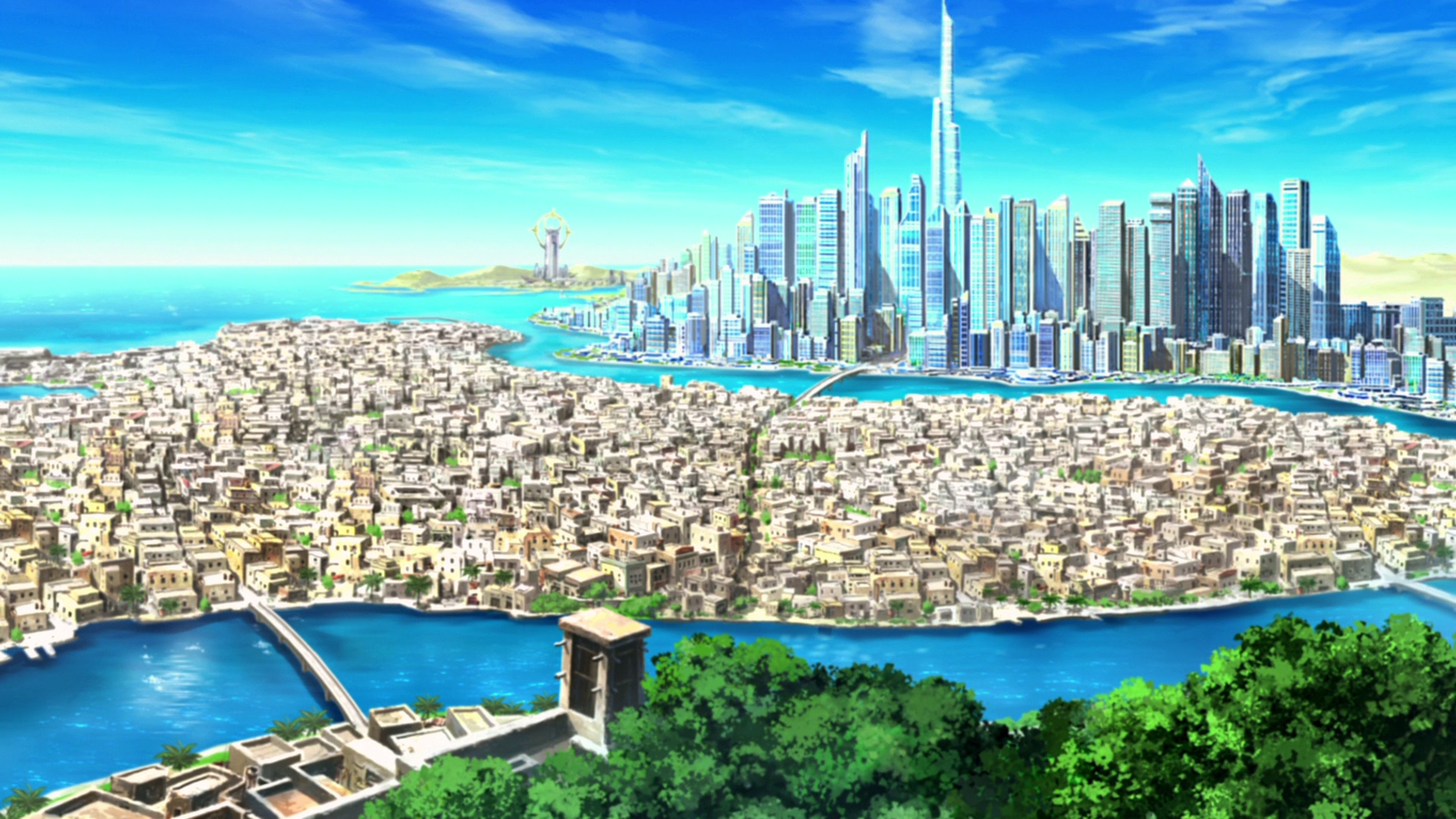 Pokemon City Background