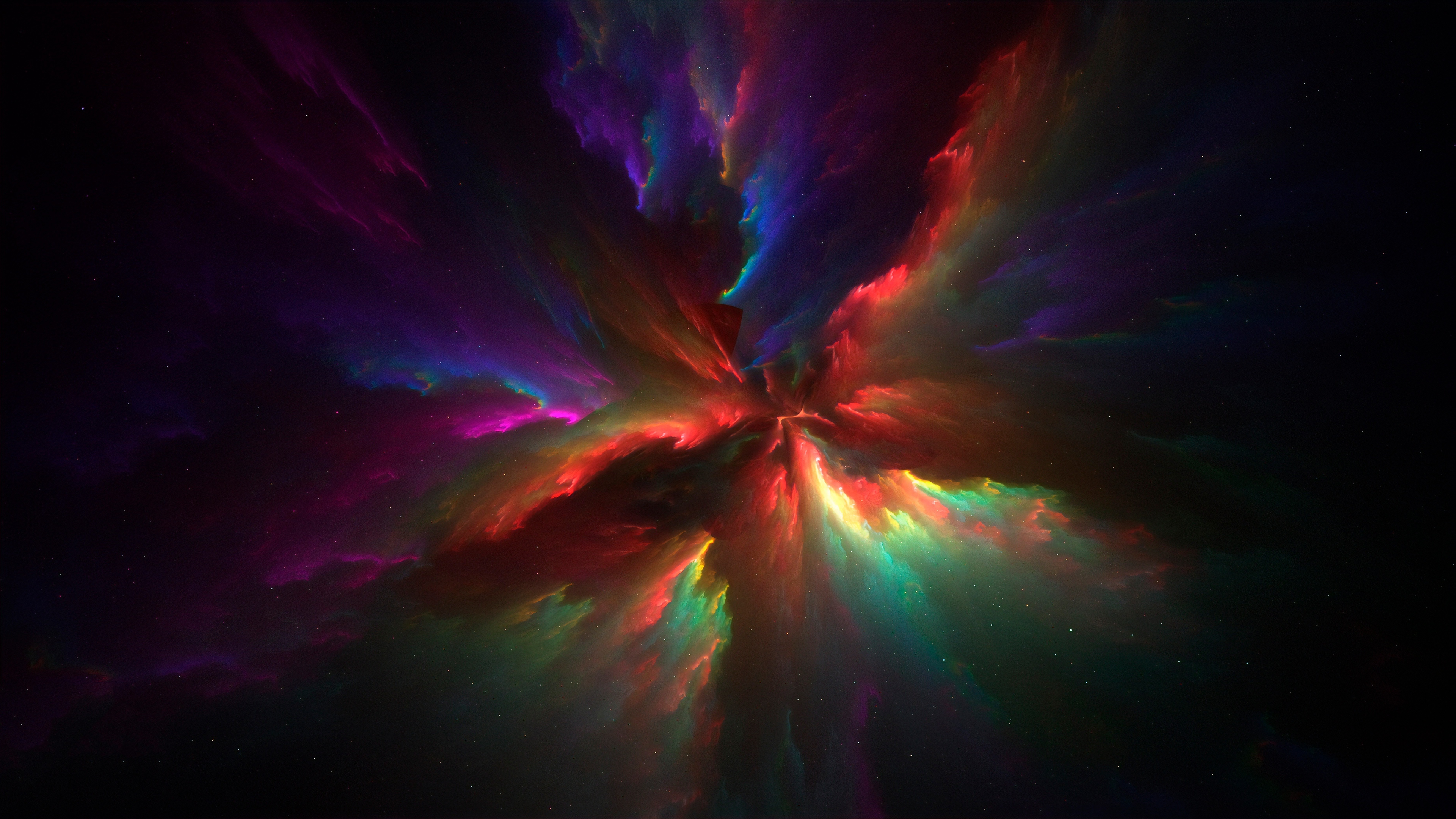 Rainbow Nebula Galaxy Background