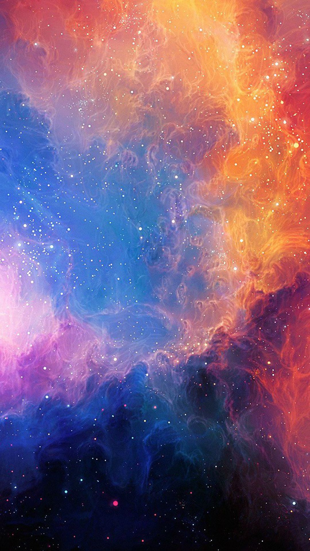 Rainbow Nebula Galaxy Background