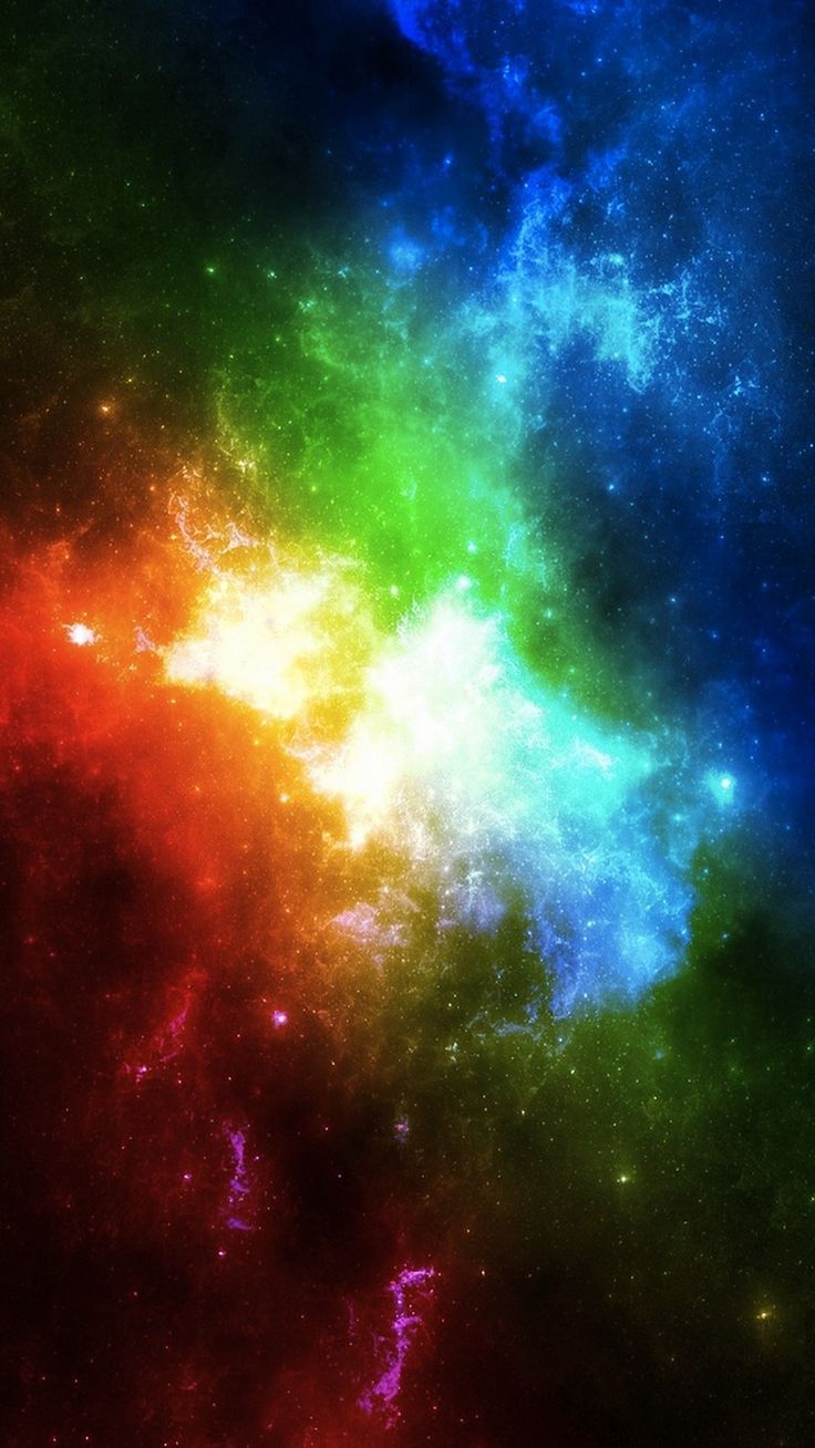 Rainbow Nebula Galaxy Background