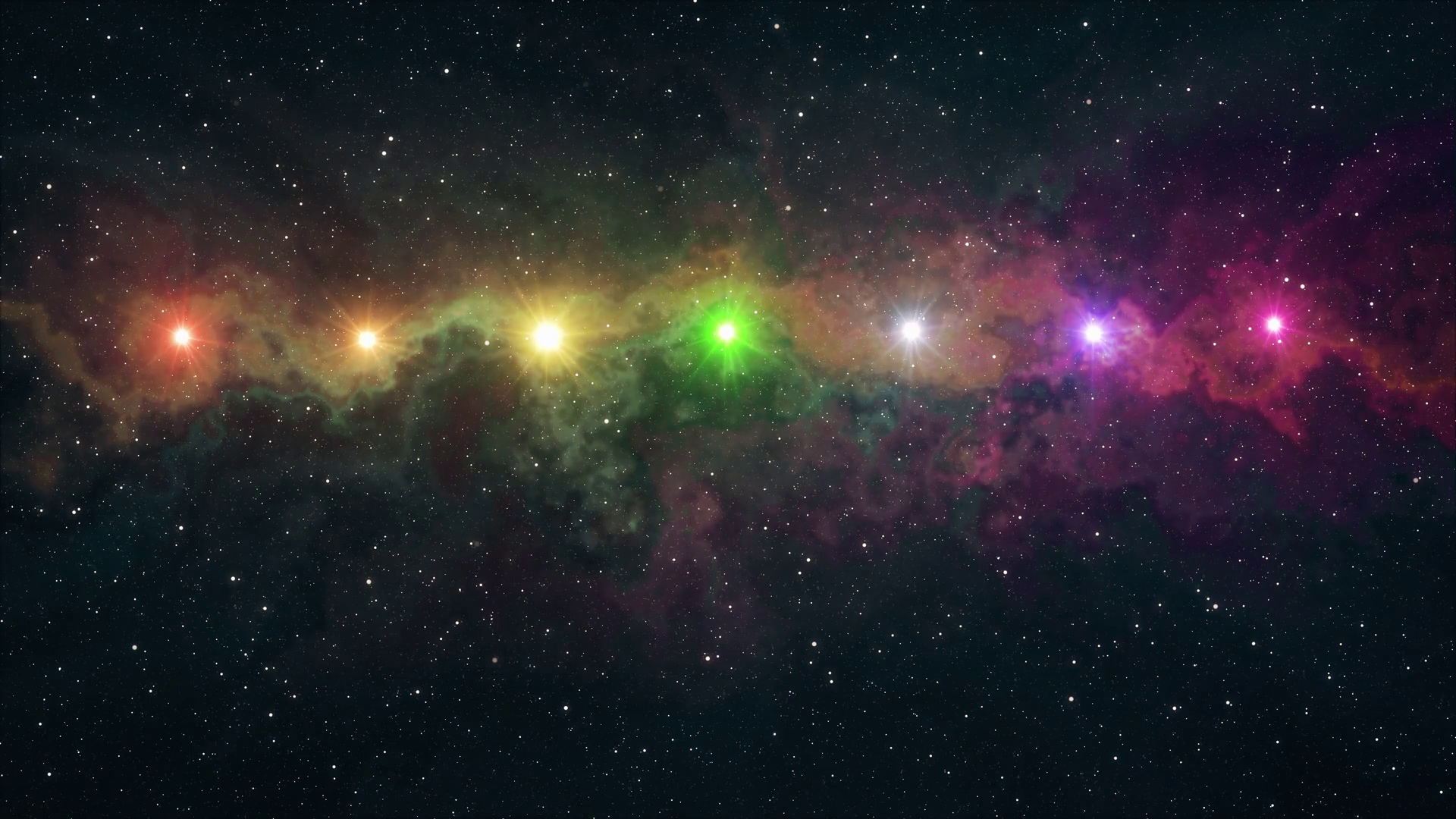 Rainbow Nebula Galaxy Background