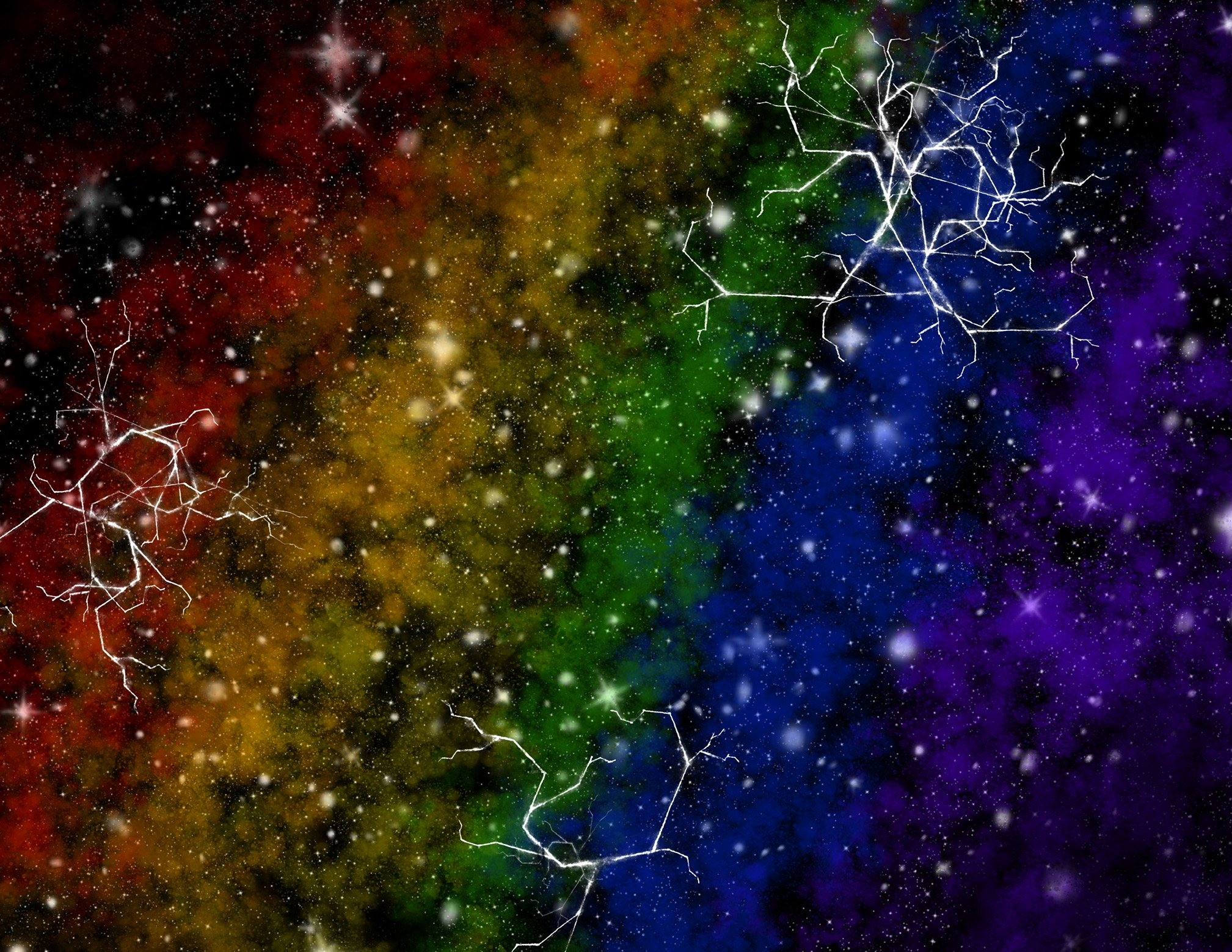 Rainbow Nebula Galaxy Background