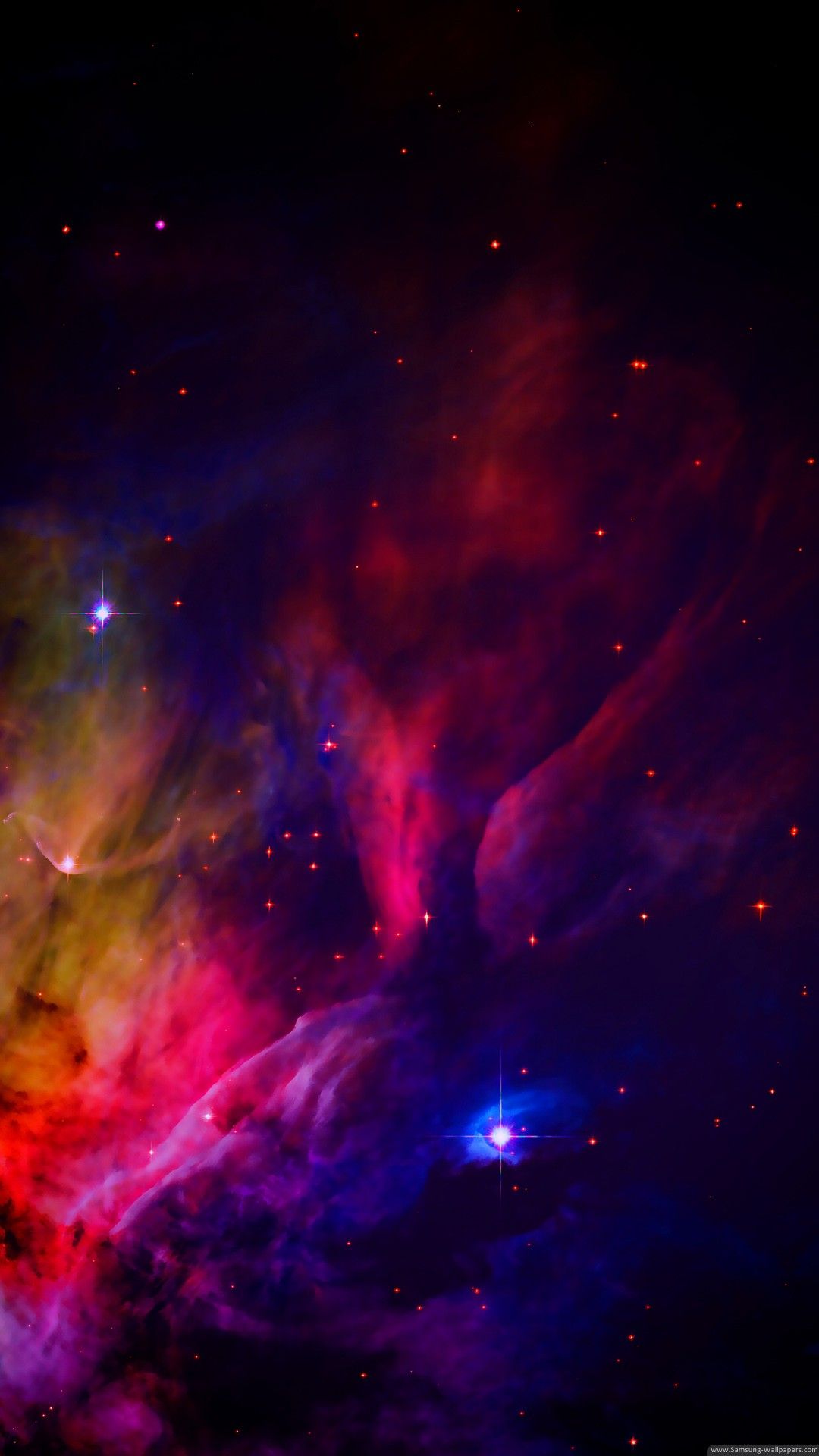 Rainbow Nebula Galaxy Background