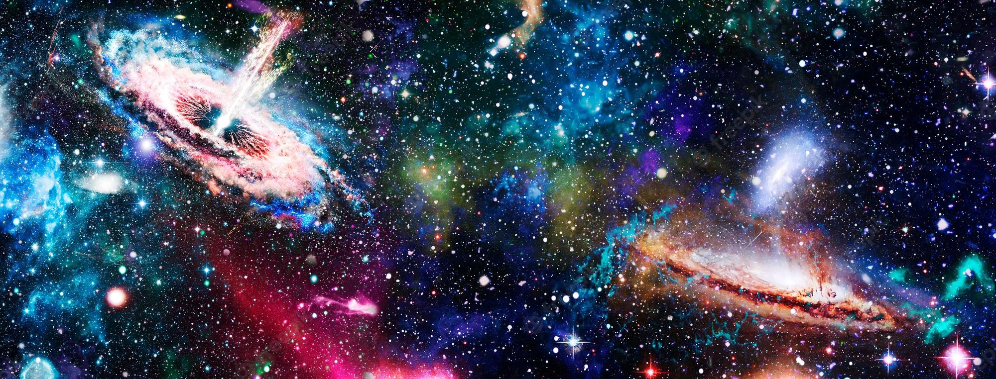 Rainbow Nebula Galaxy Background