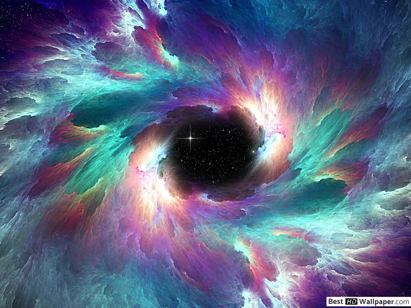 Rainbow Nebula Galaxy Background