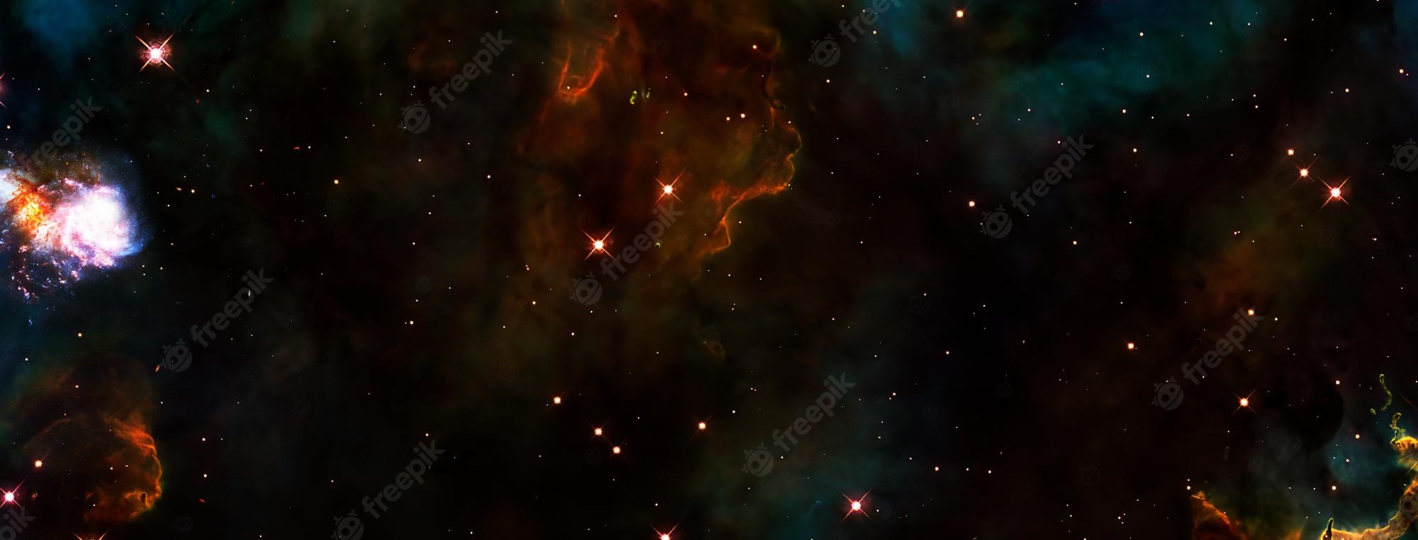 Rainbow Nebula Galaxy Background