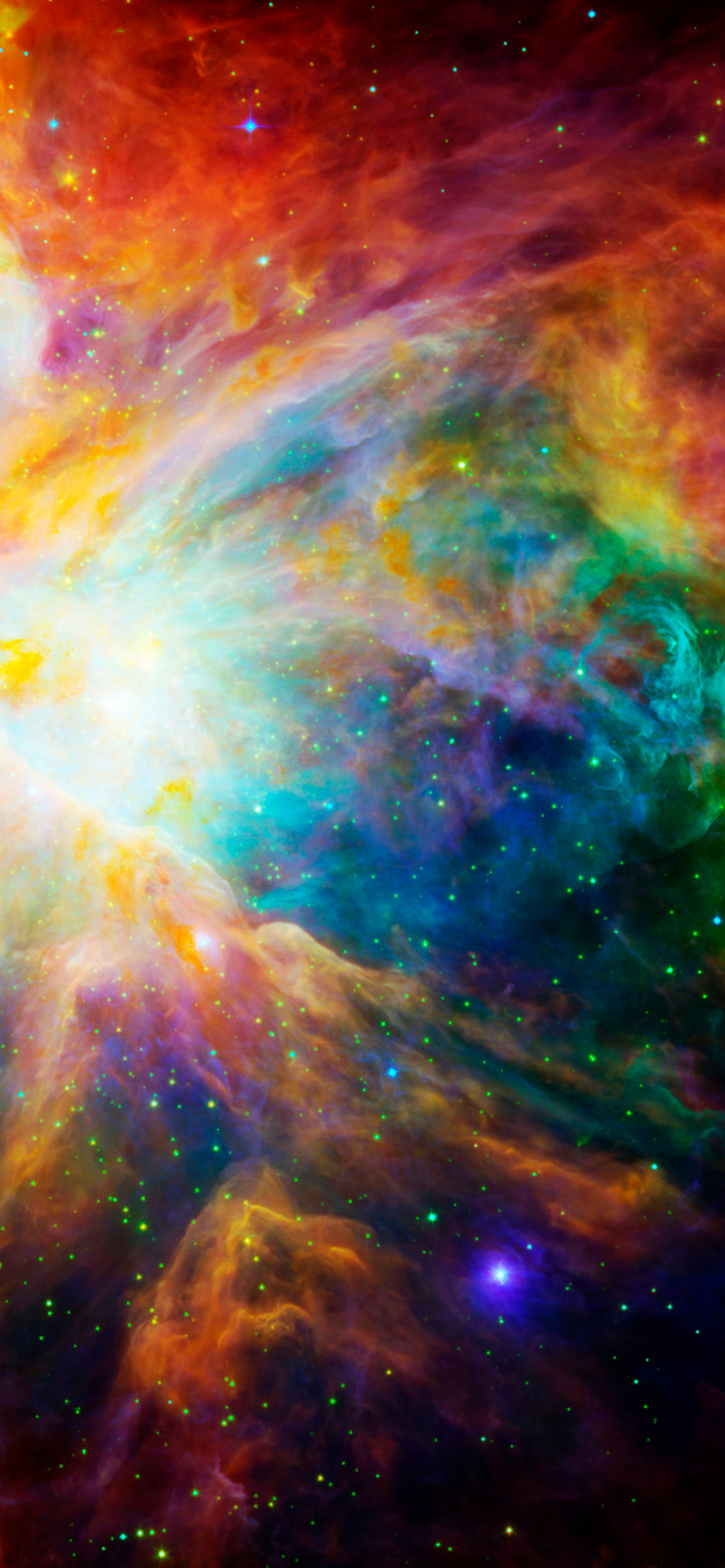 Rainbow Nebula Galaxy Background