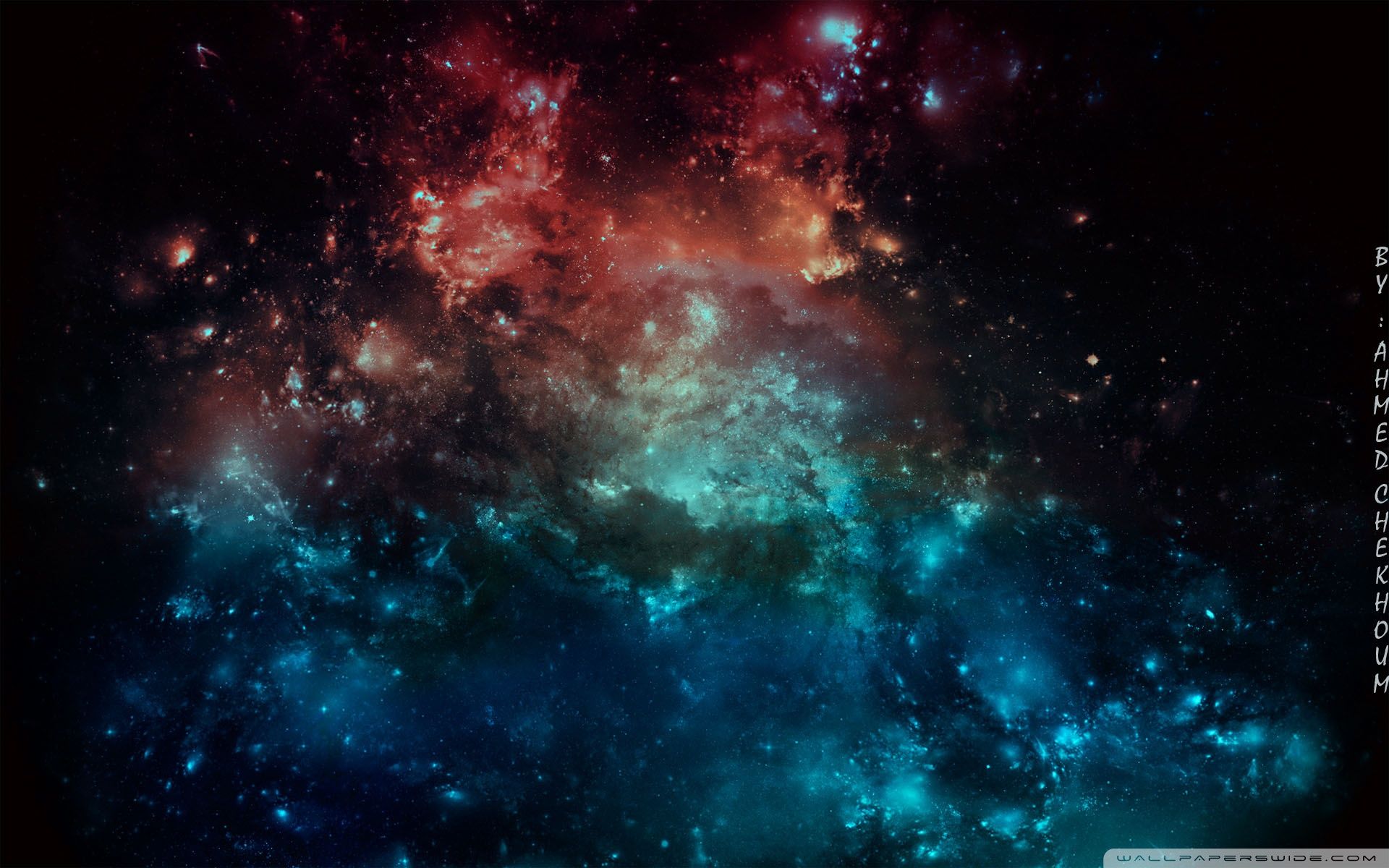 Rainbow Nebula Galaxy Background