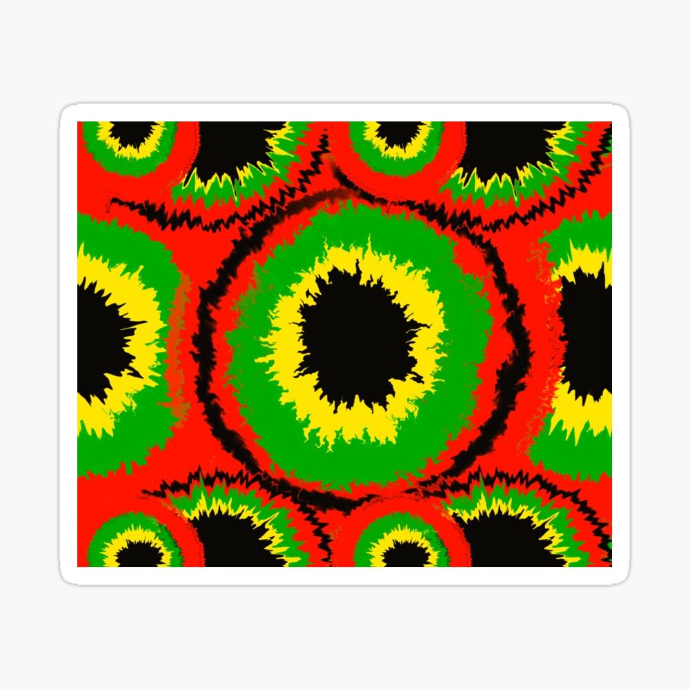 Rasta Tie Dye Background