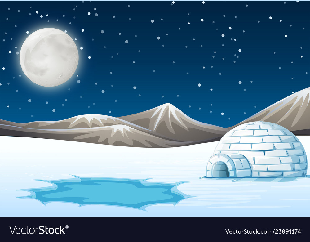 Real North Pole Background