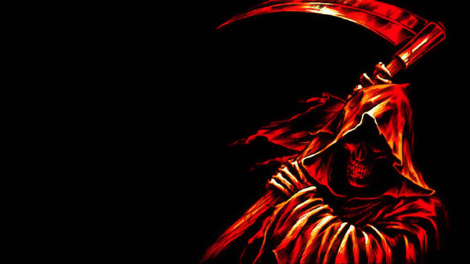 Red Grim Reaper Background