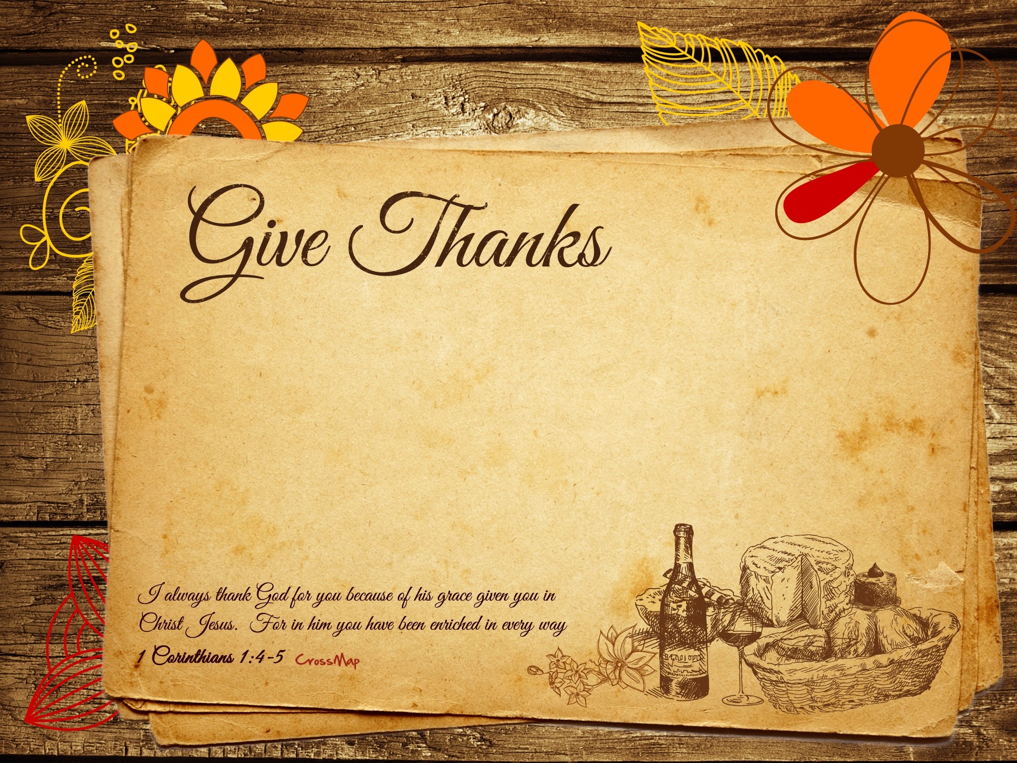 Religious Thanksgiving Background