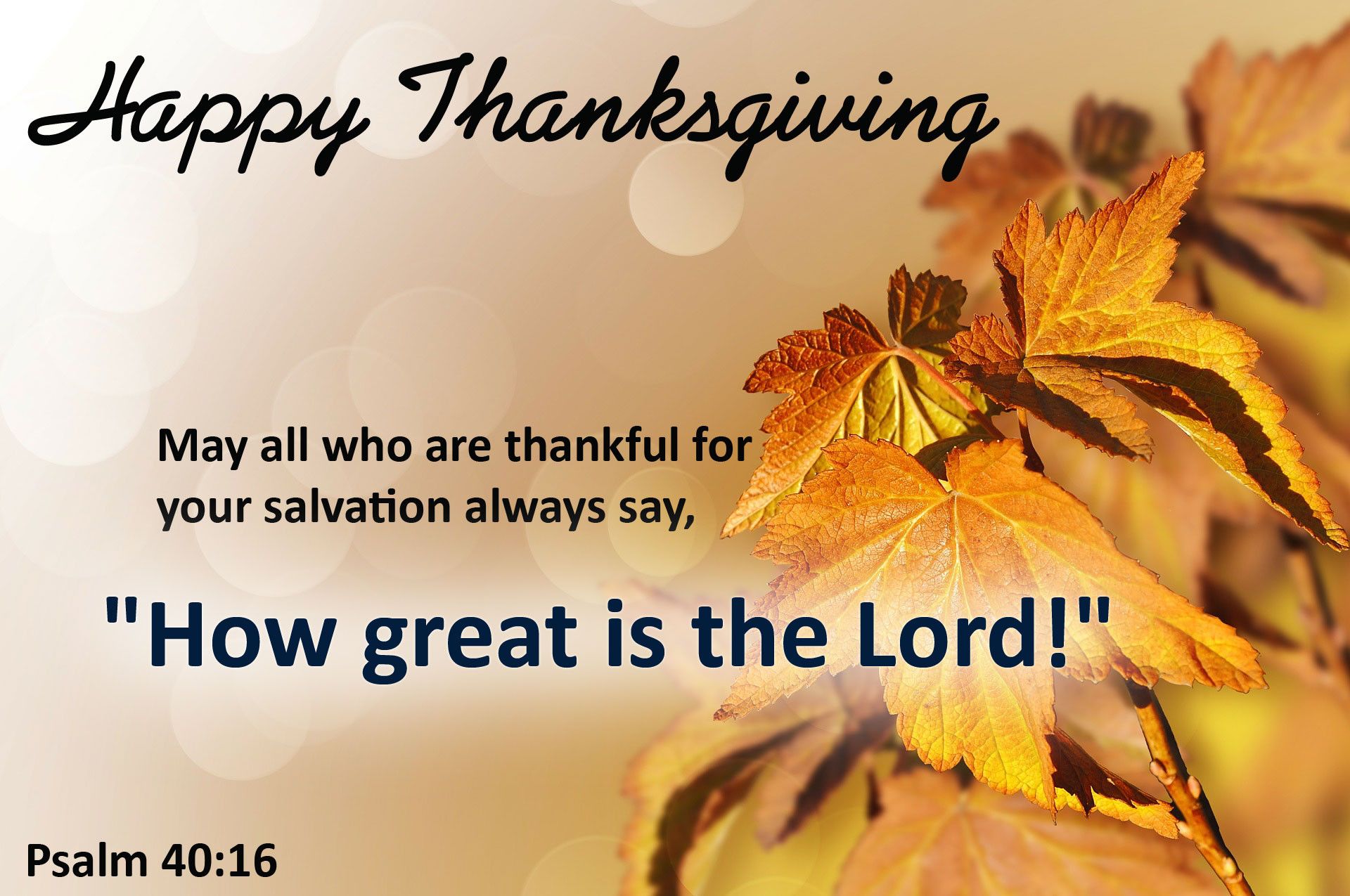 Religious Thanksgiving Background