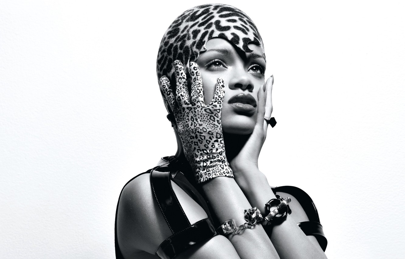 Rihanna White Background