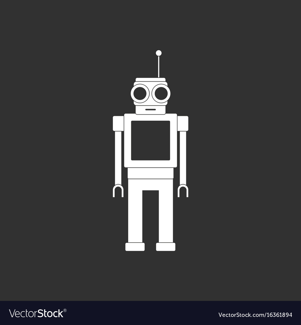 Robot Black Background