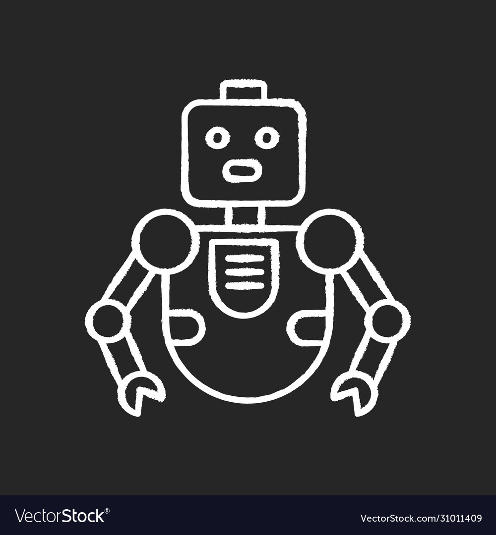 Robot Black Background