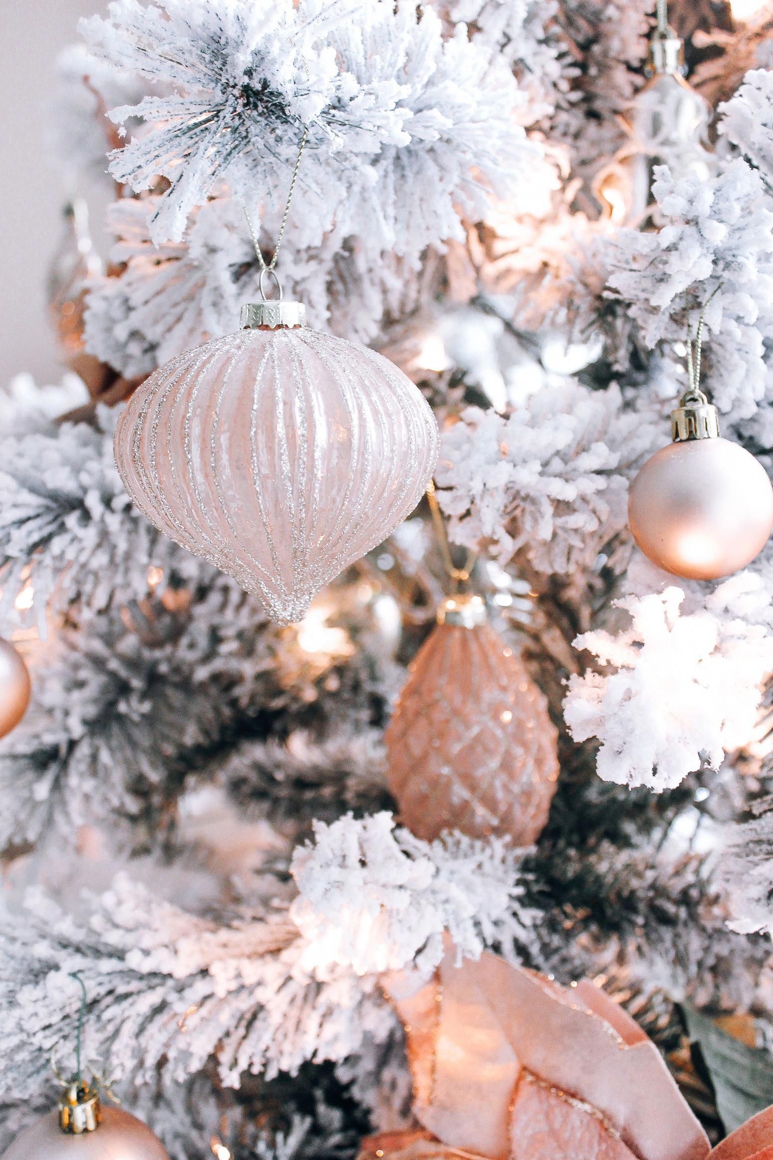 Rose Gold Elegant Christmas Background