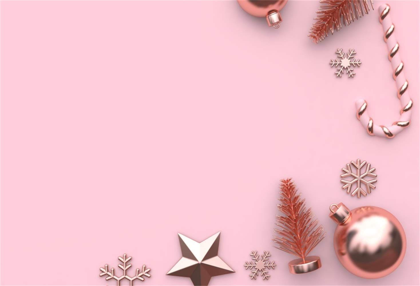 Rose Gold Elegant Christmas Background