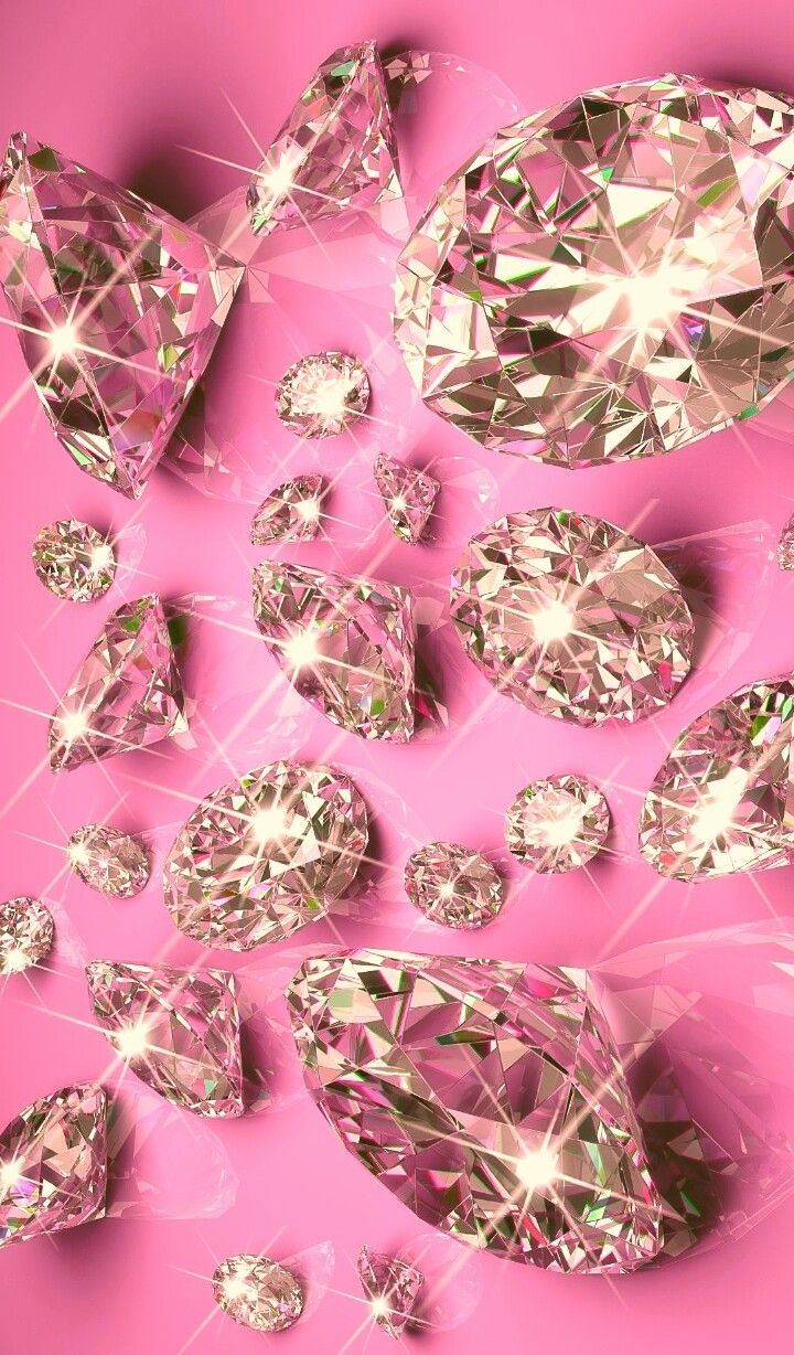 Rose Gold High Resolution Diamond Background