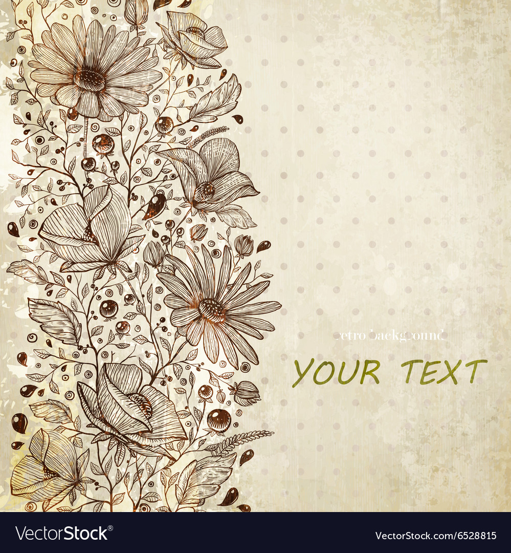 Rustic Flowers Background