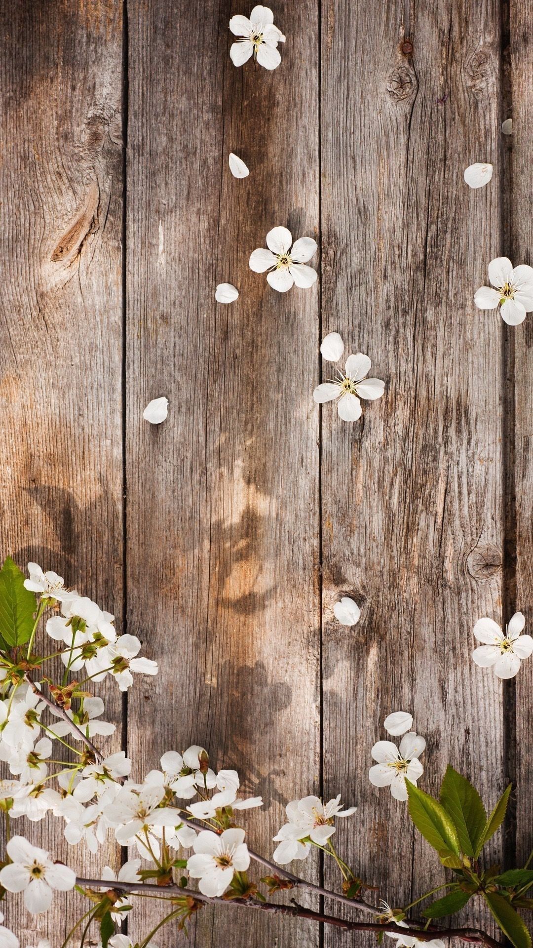 Rustic Flowers Background