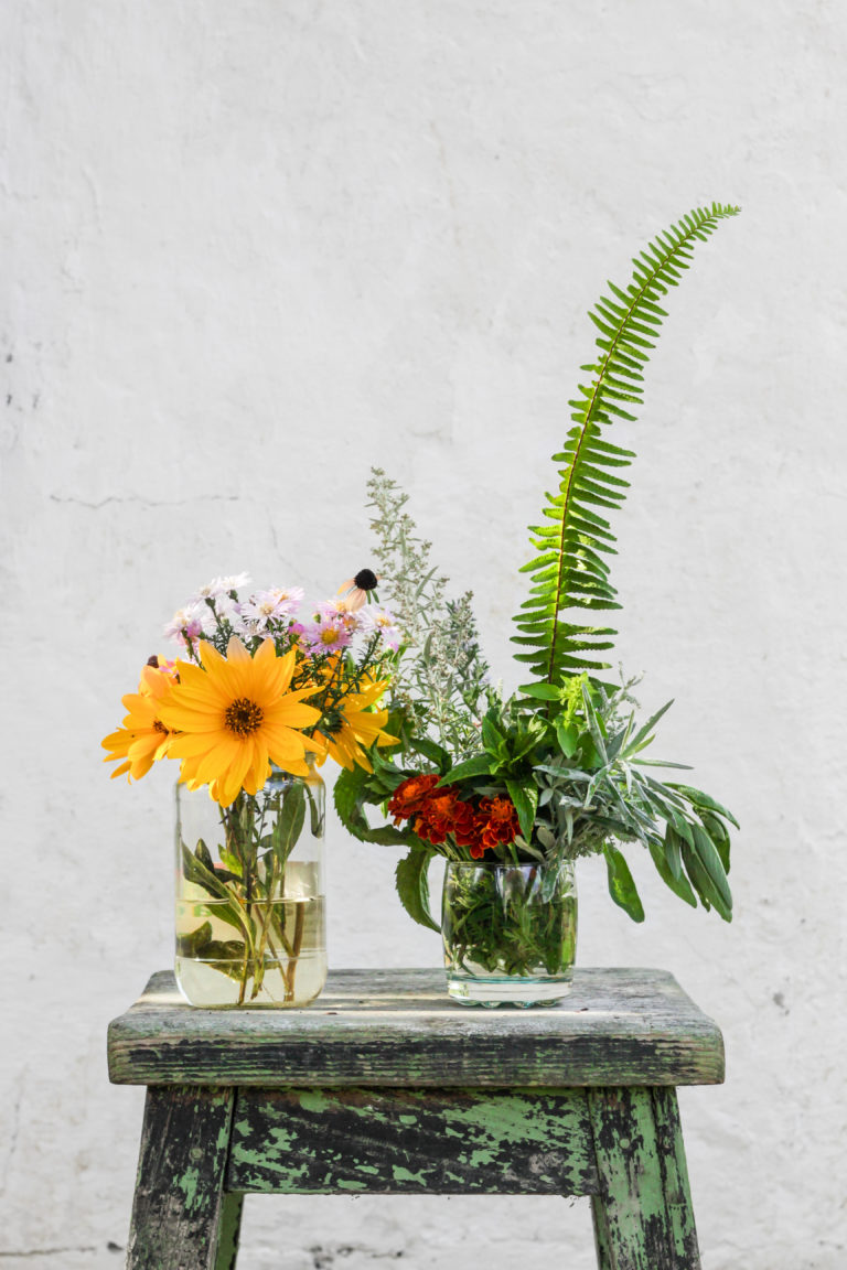 Rustic Flowers Background