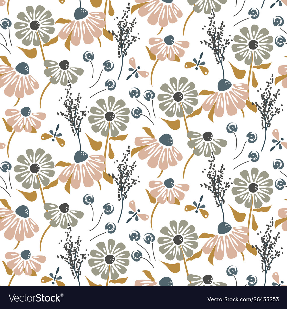 Rustic Flowers Background
