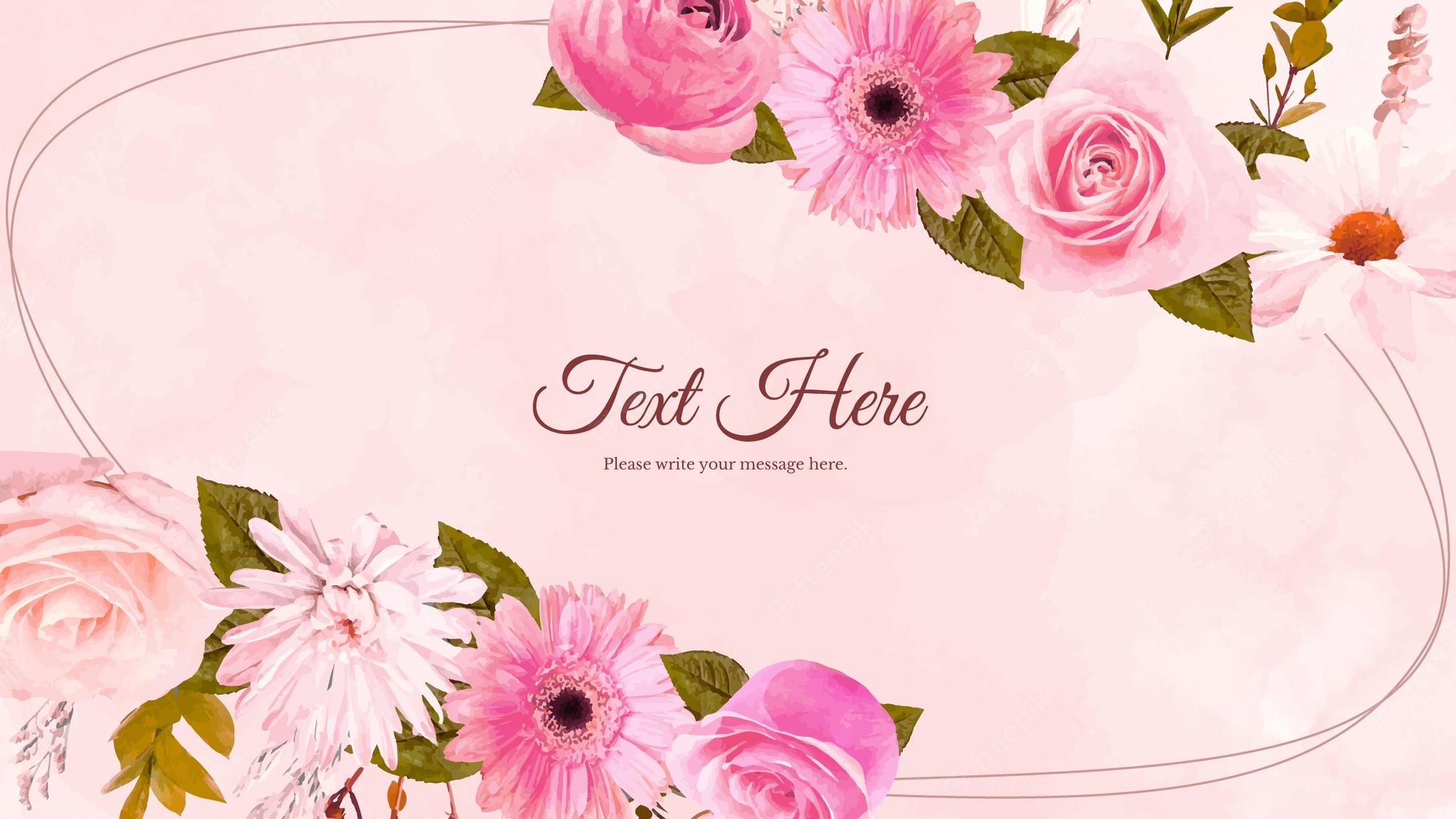 Rustic Flowers Background