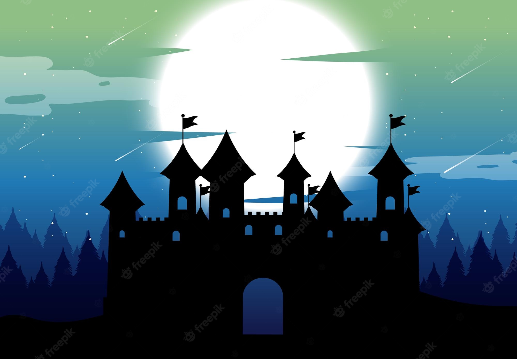 Scary Castle Background