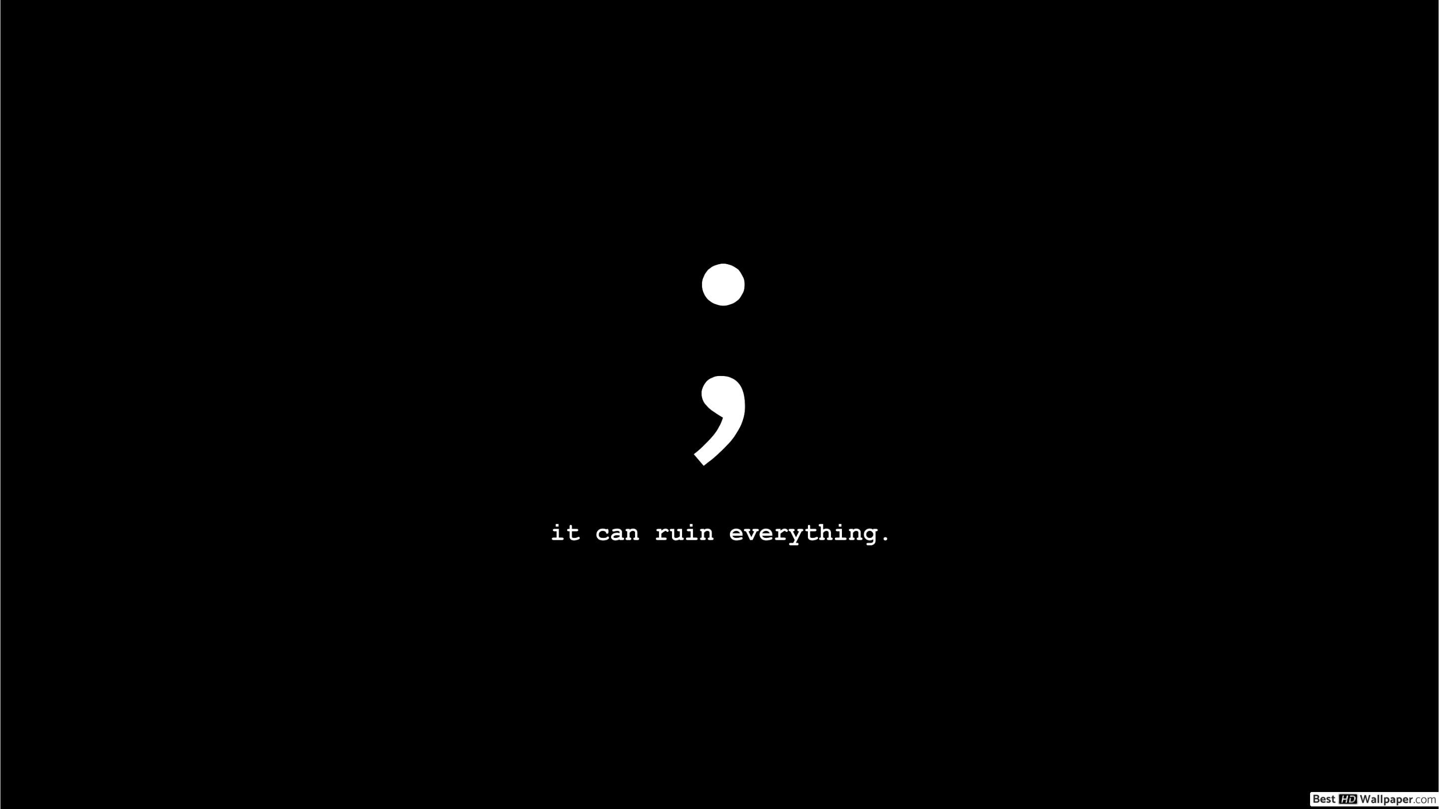 Semicolon Background