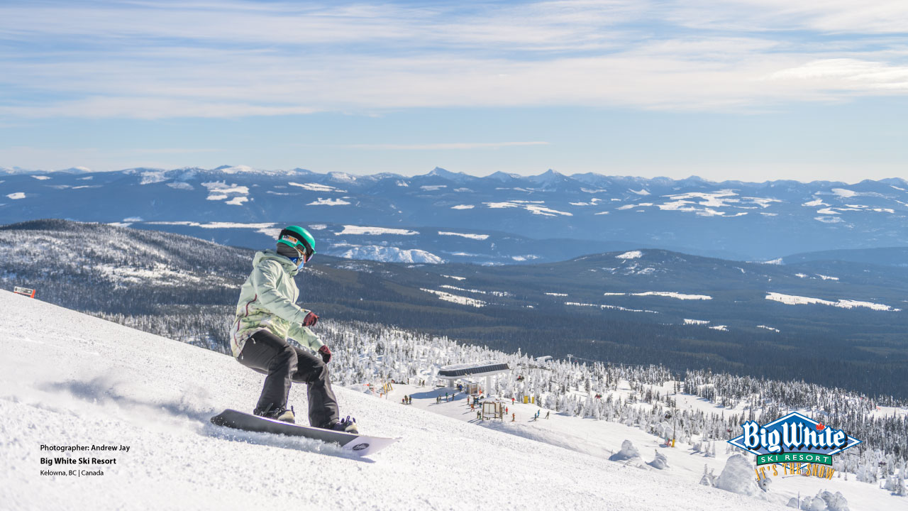 Skiing Zoom Background