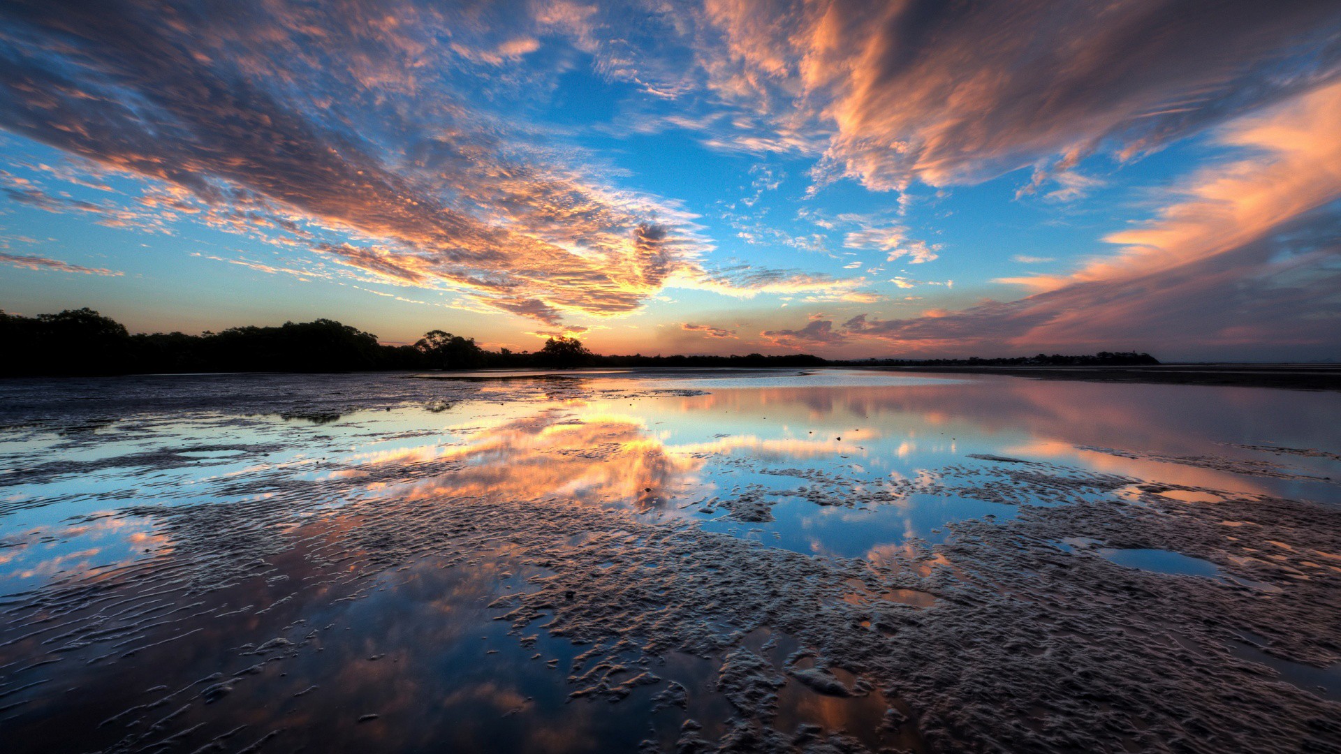 Sky And Water Background