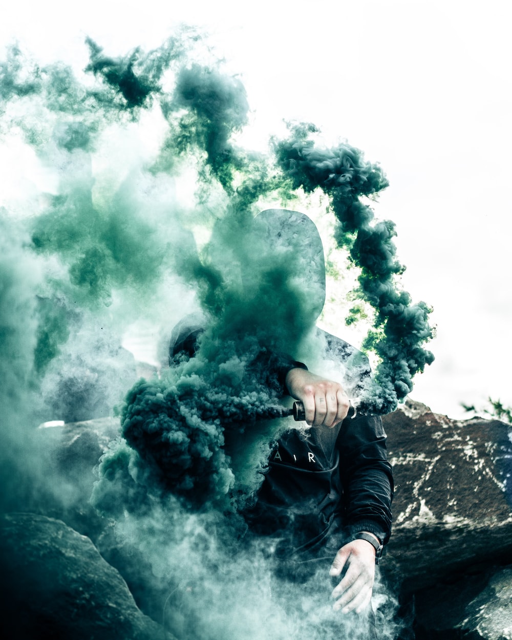 Smoke Bomb Background