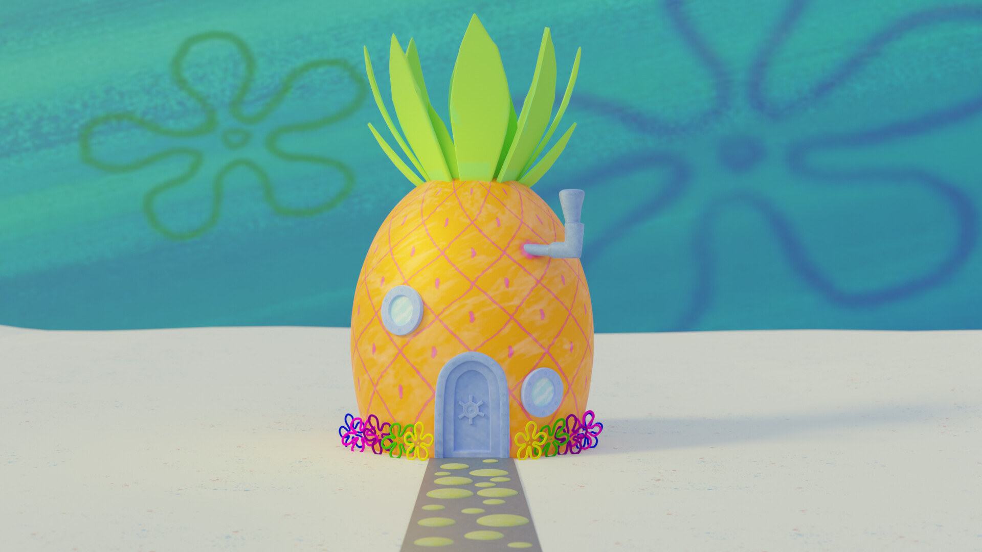 Spongebob House Background