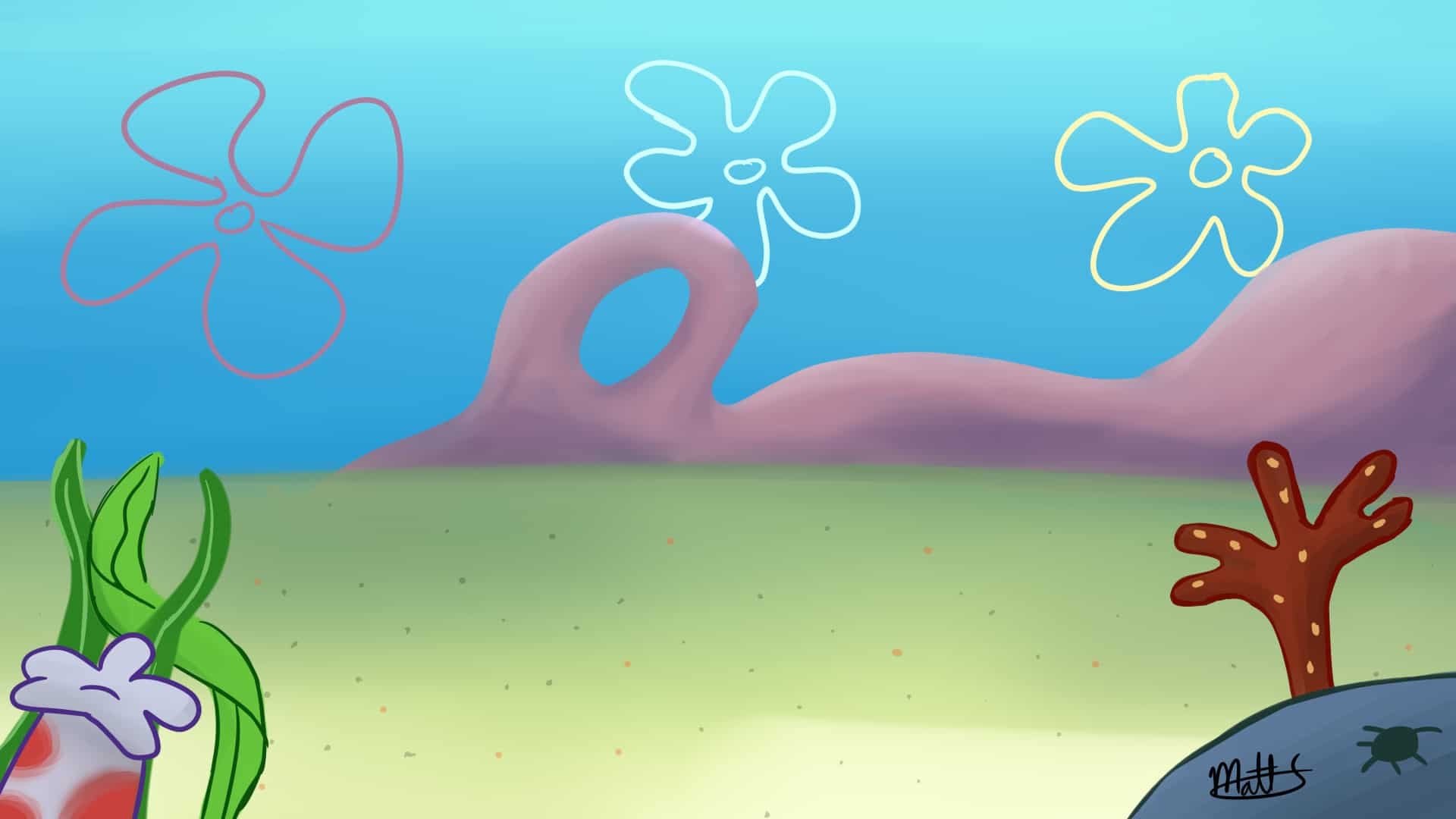 Spongebob House Background