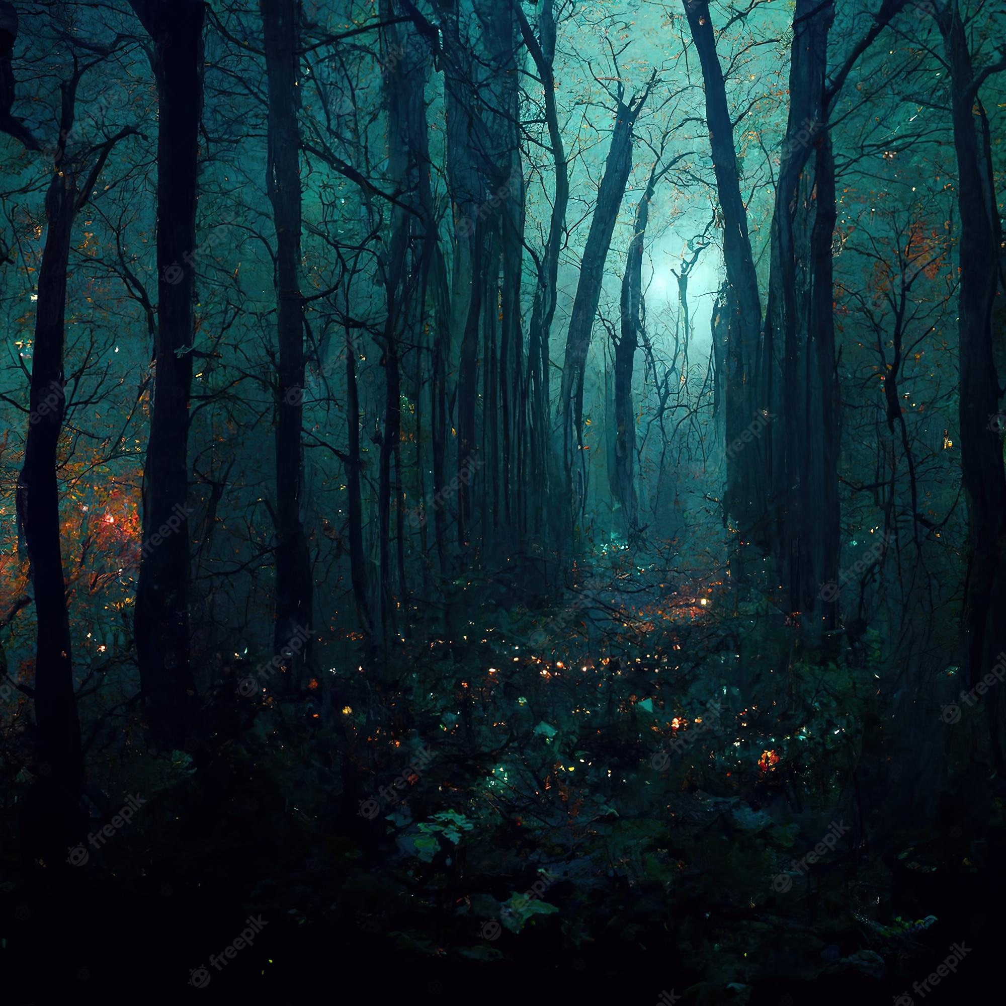 Spooky Forest Background