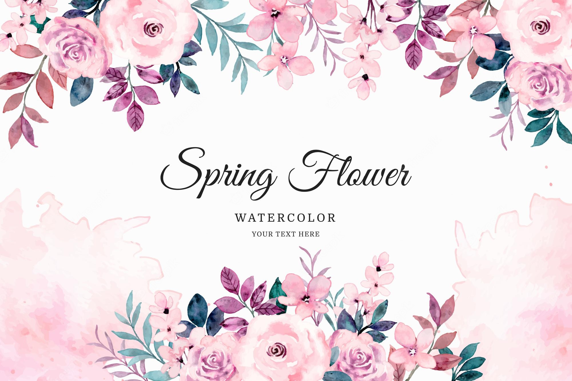 Spring Watercolor Background