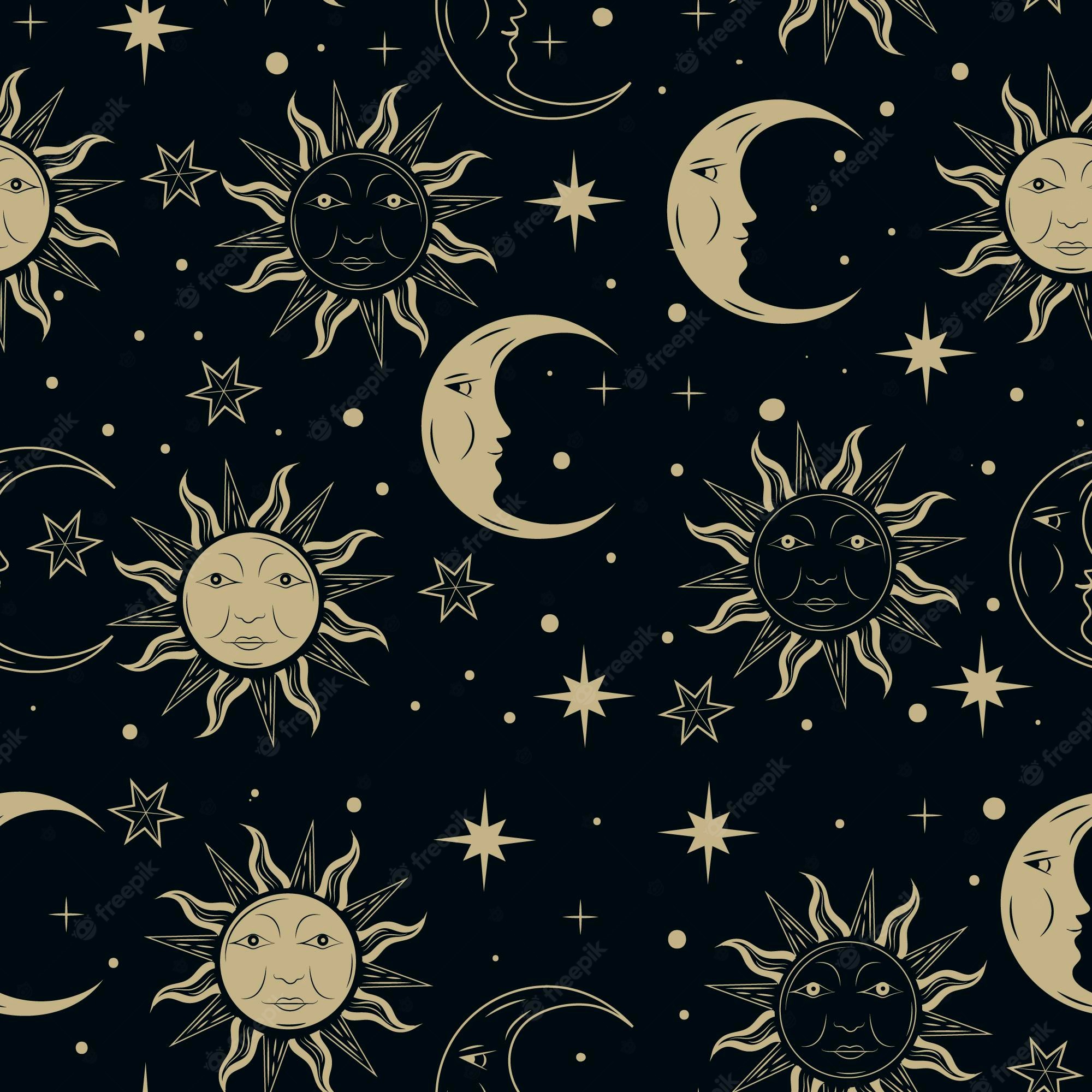 Sun And Moon Background