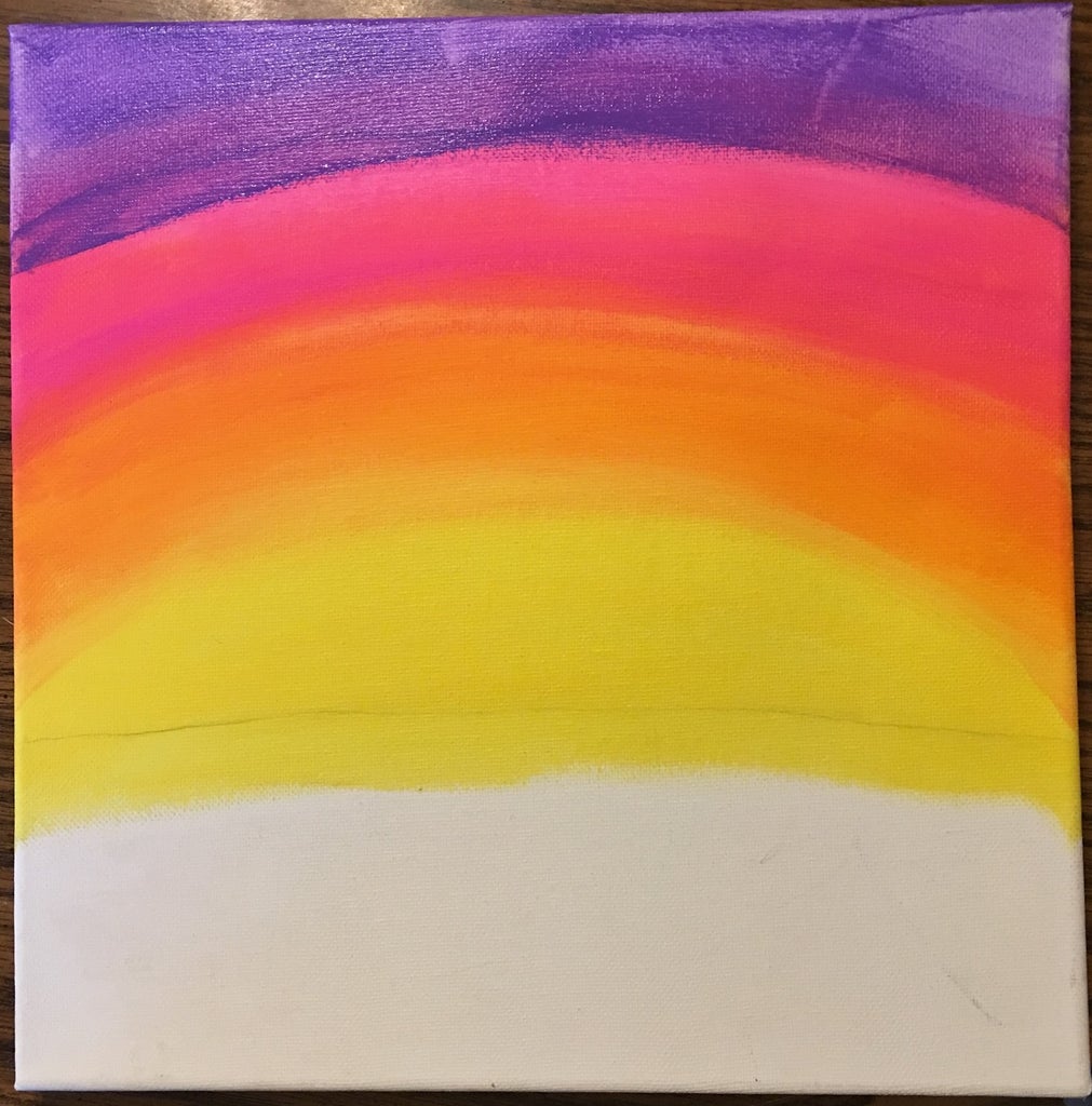 Sunset Painting Background