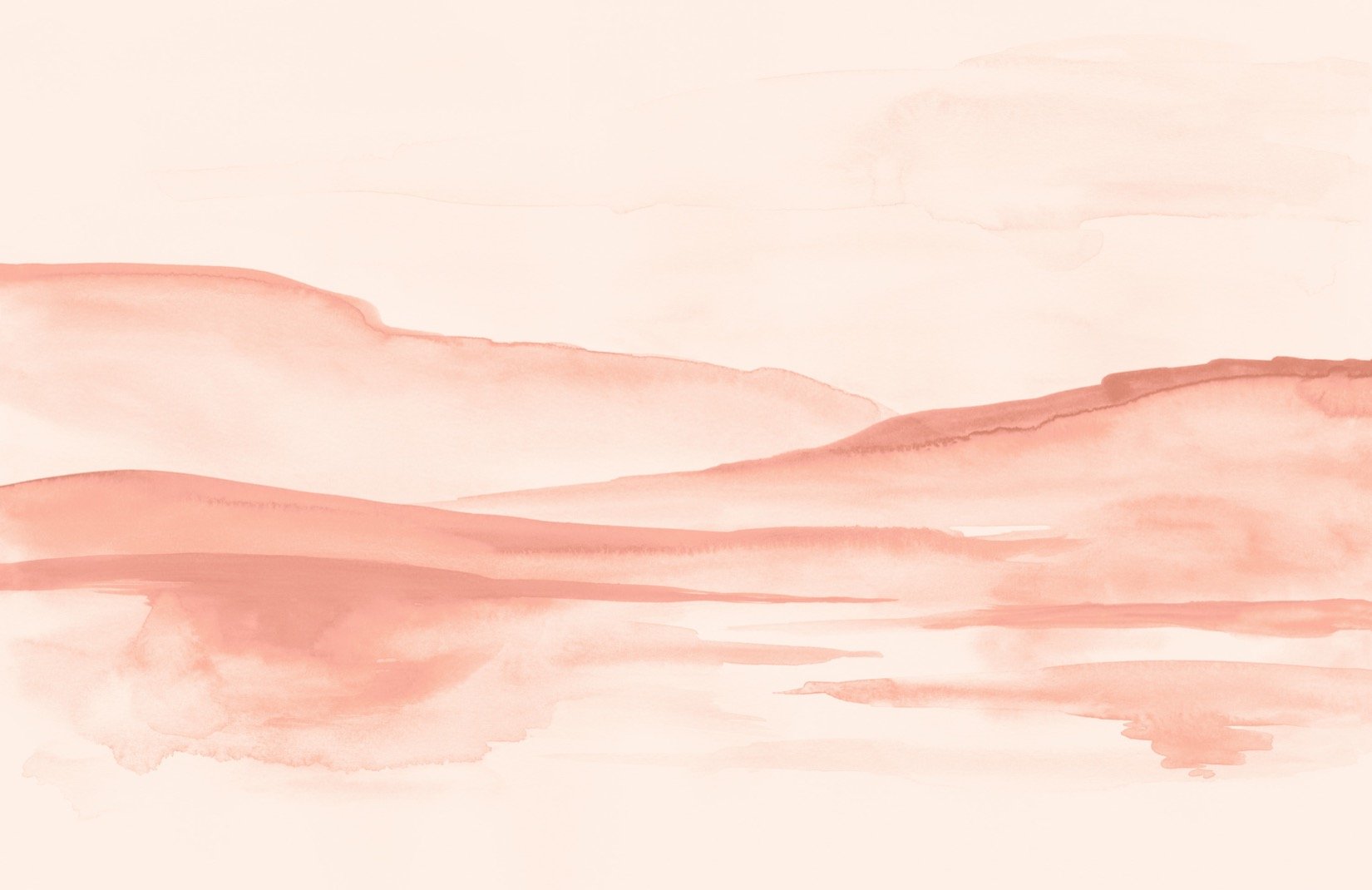 Sunset Watercolor Background