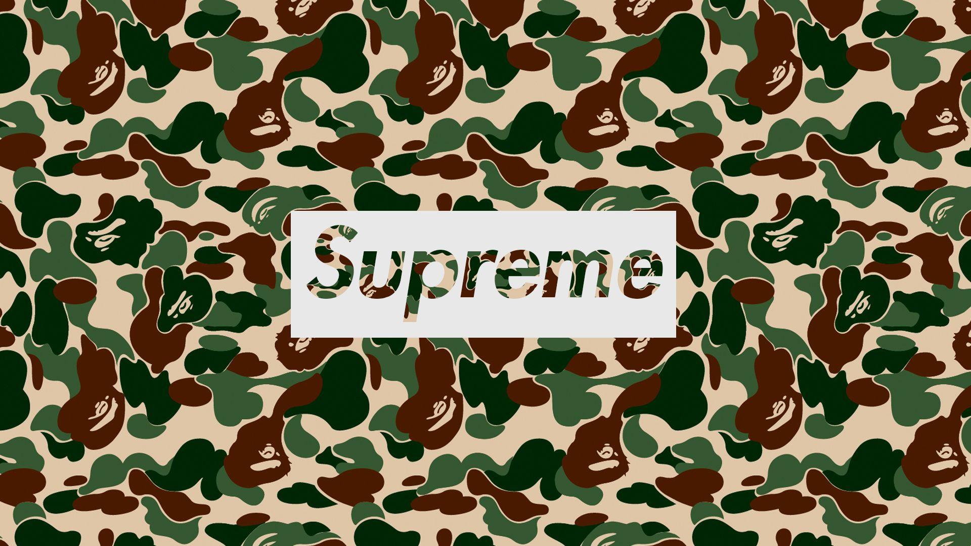 Supreme Bape Background