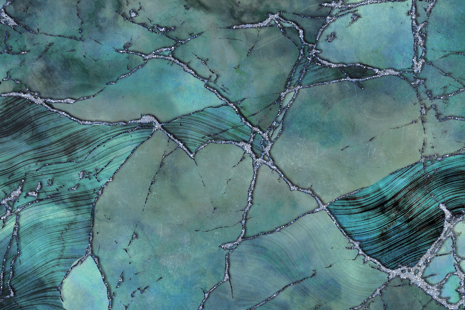 Teal Marble Background