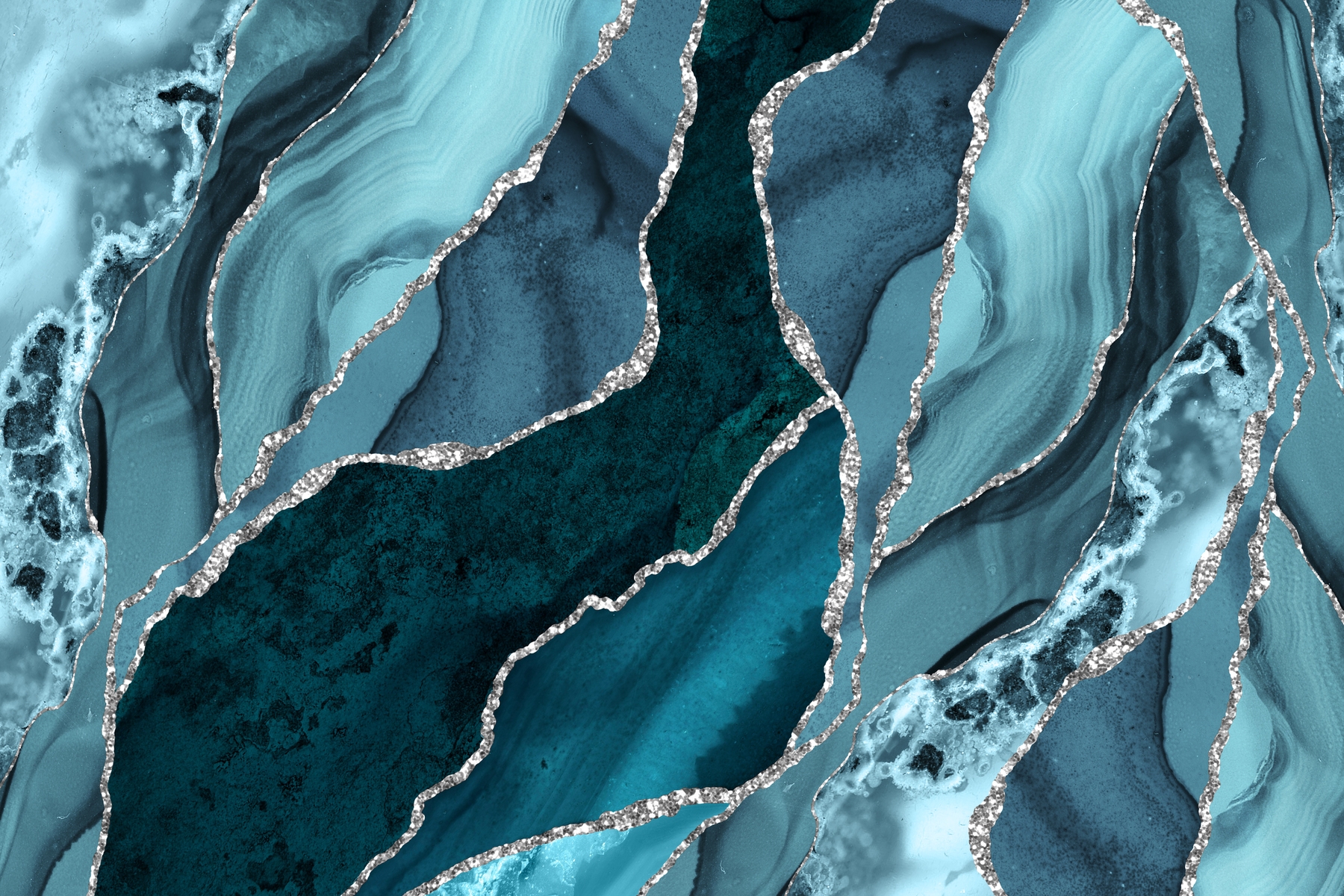 Teal Marble Background