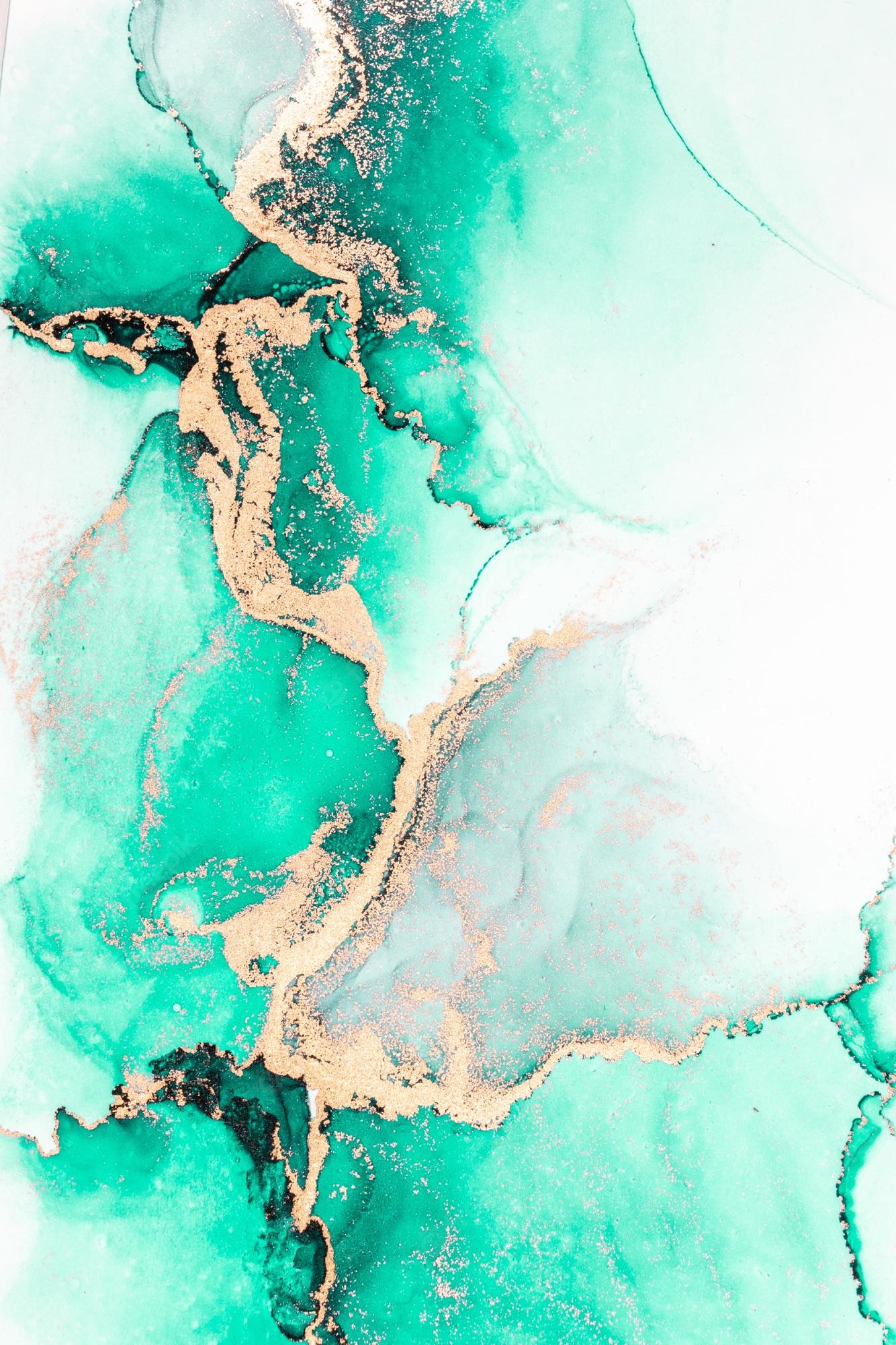 Teal Marble Background